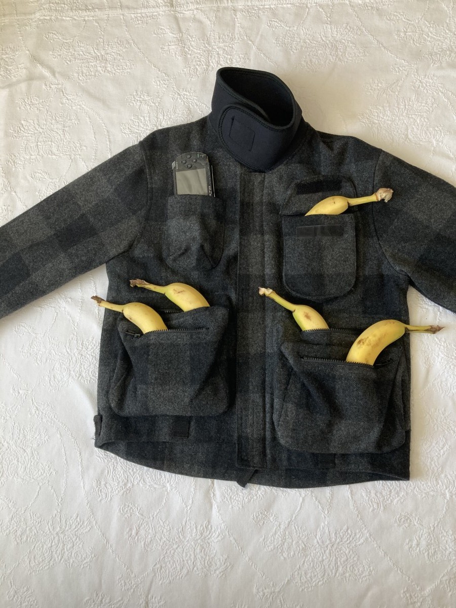 general research 1996 FISHING CARGO POCKET black JACKET - 4