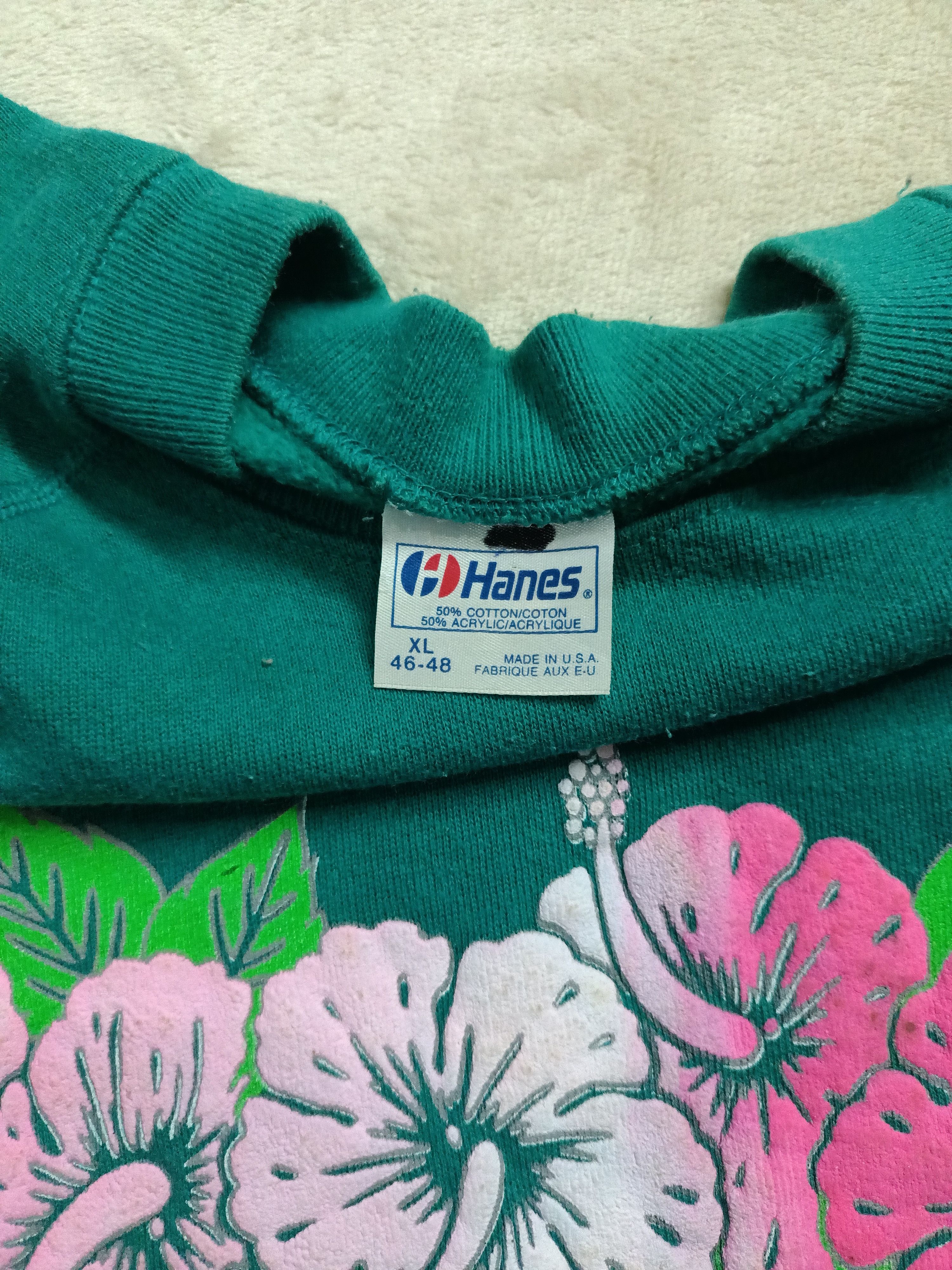 Vintage 80s Hawaii Floral Hibiscus Sweatshirt - 6