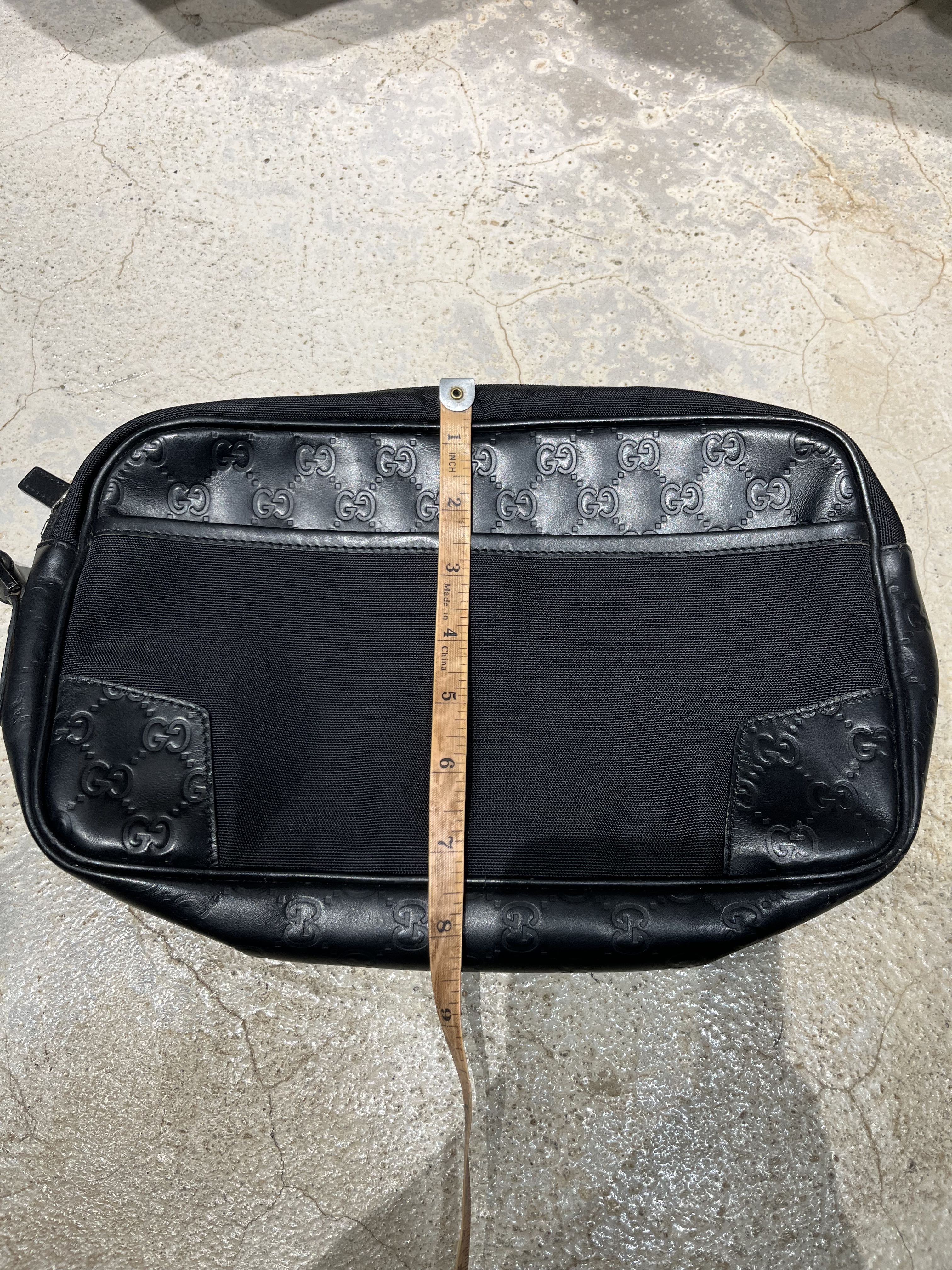 💸offer now💸 gucci guccissima clutch nylon cauro preto - 14