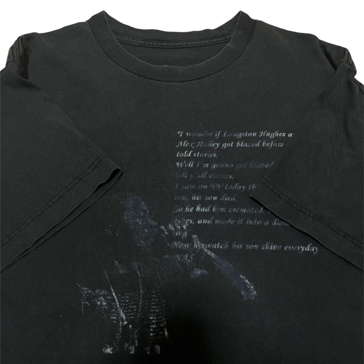 Vintage - Nas Blunt Ashes song lyric T shirt 2006 - 5