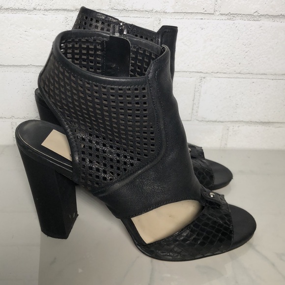 Dolce Vita “Nona” Perforated Leather Heels - 5