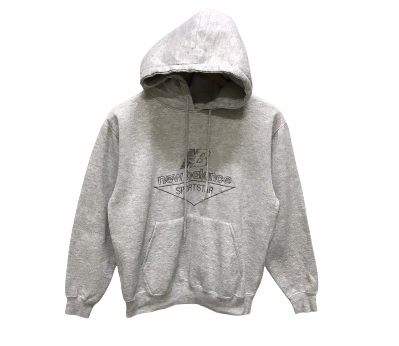 Vintage new balance big embroidery loggo hoodie - 1