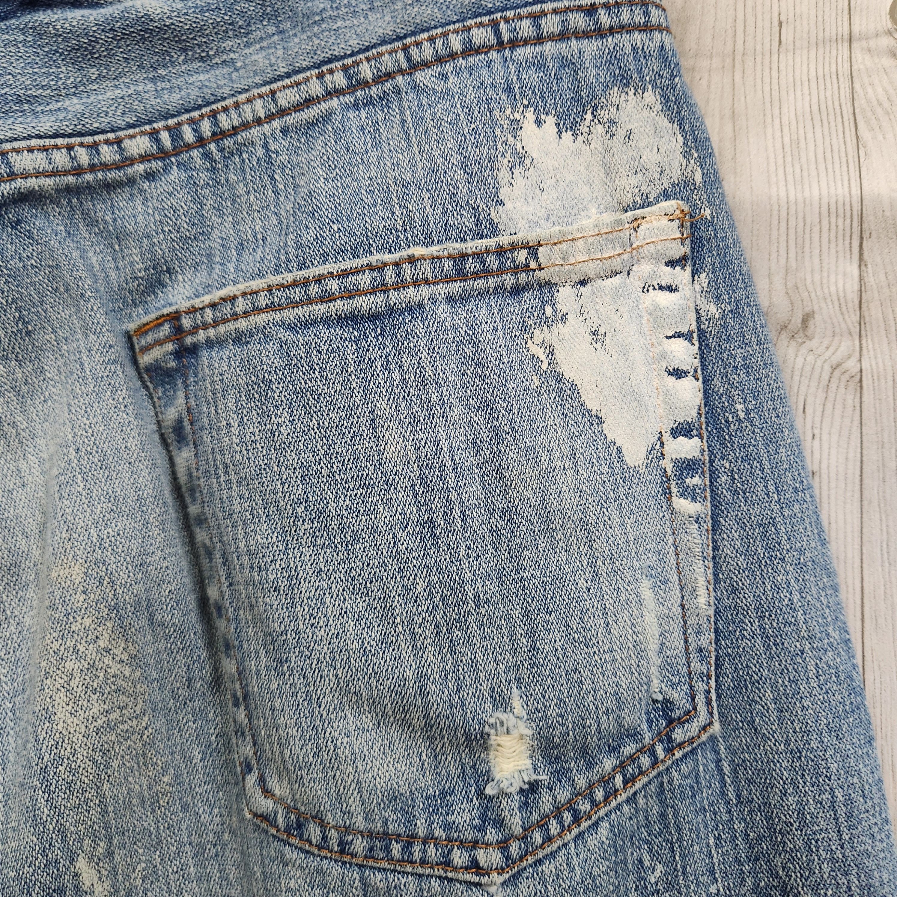 Japanese Brand - Painter Splattered Nylaus Denim Jeans Japan - 12