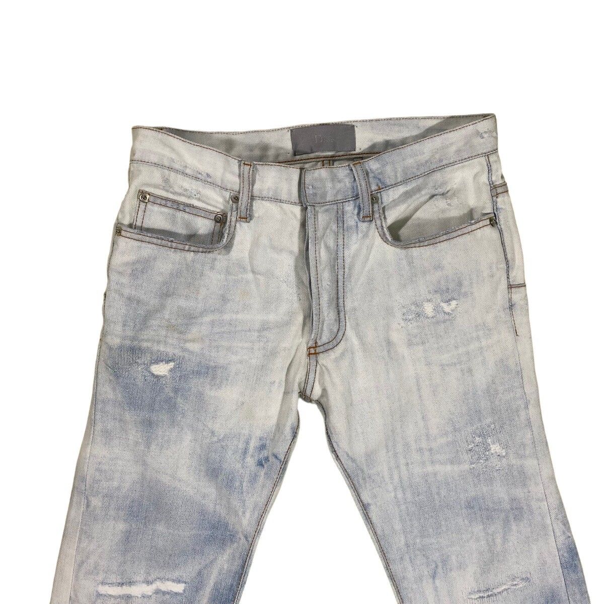 Dior Homme SS06 Dirty Snow Denim Jeans - 5