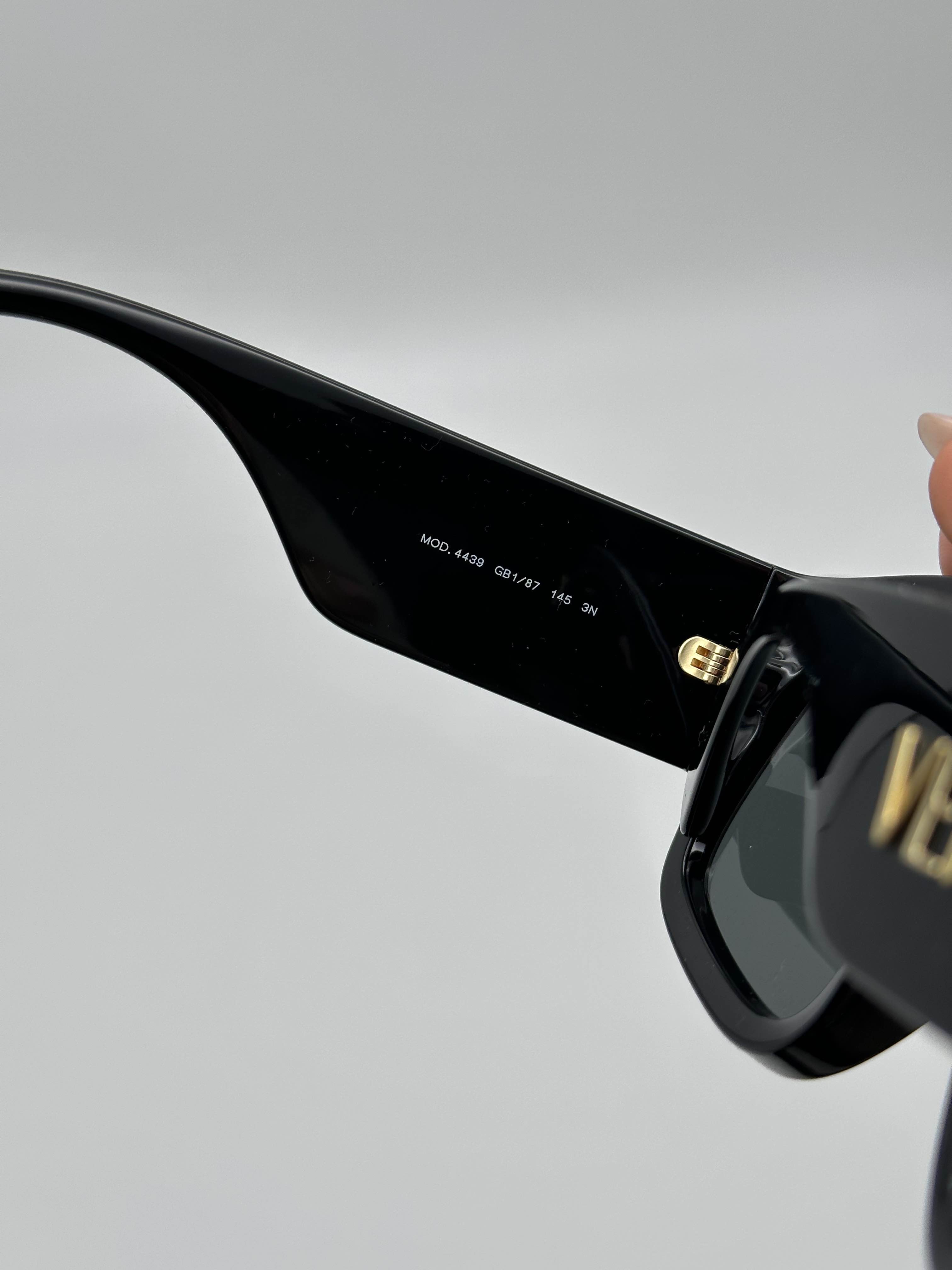 BRAND NEW VERSACE VE4439 GB1/87 Black/Dark Grey Unisex Sunglasses - 5