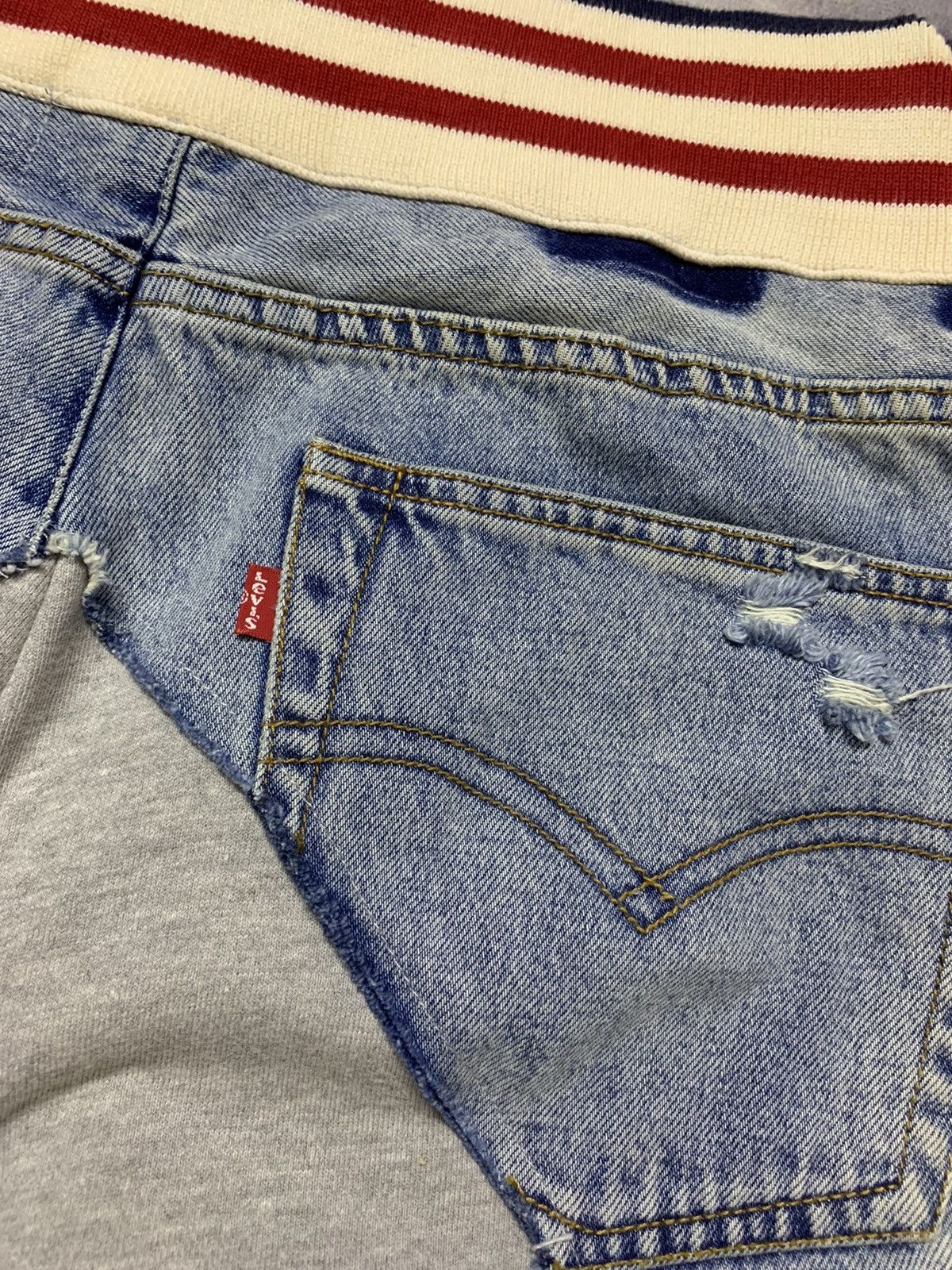 50/50 DENIM BORG LOUNGE HYBRID PANTS - 8