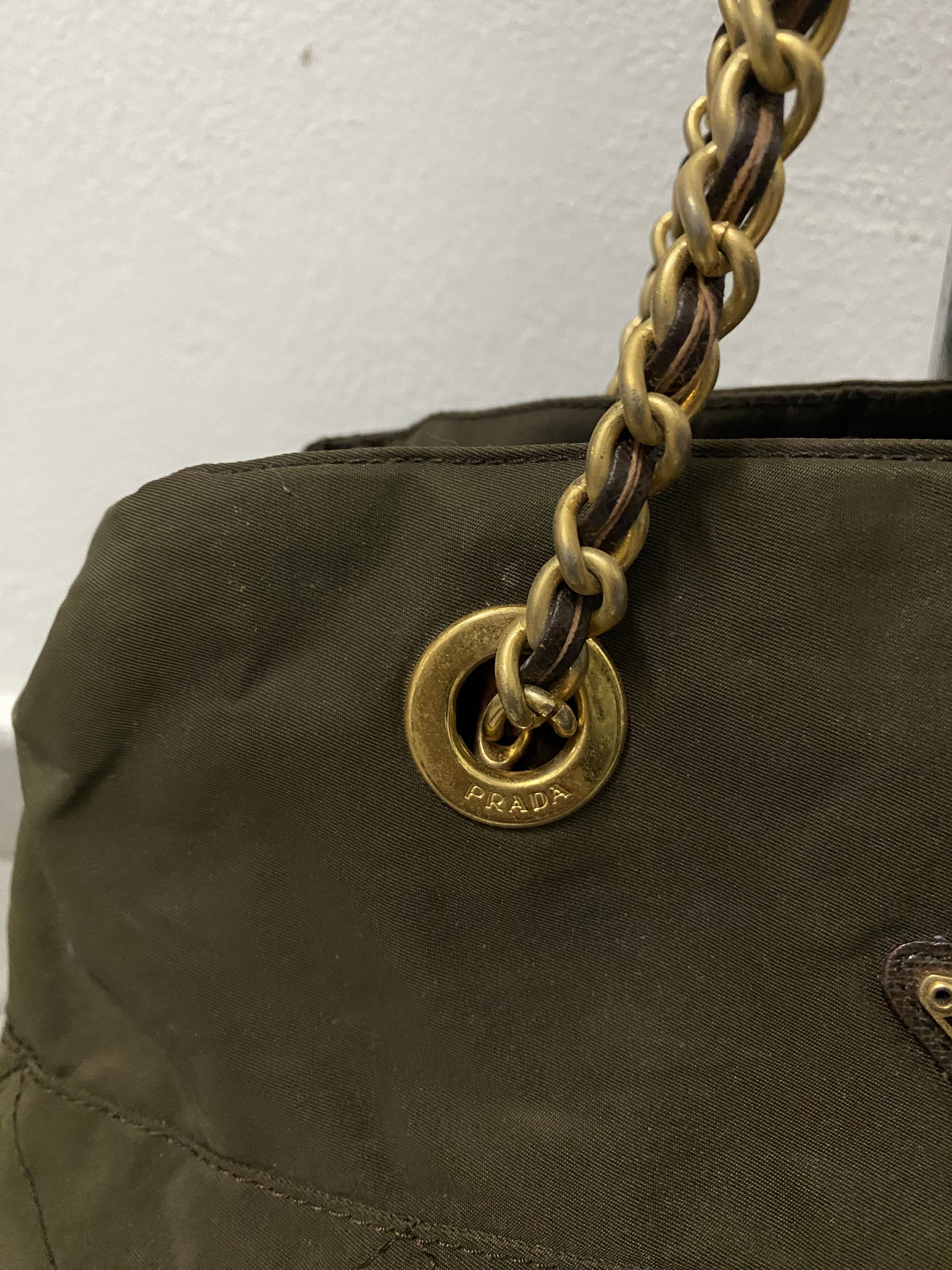Vintage Prada Chain Strap Shoulder Bag - 2