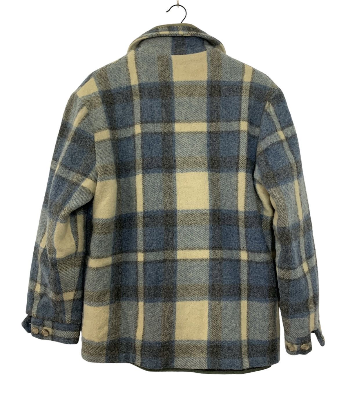 Vintage 70’s Buffalo Wool Plaid Hunting Heavy Jacket Talon - 2