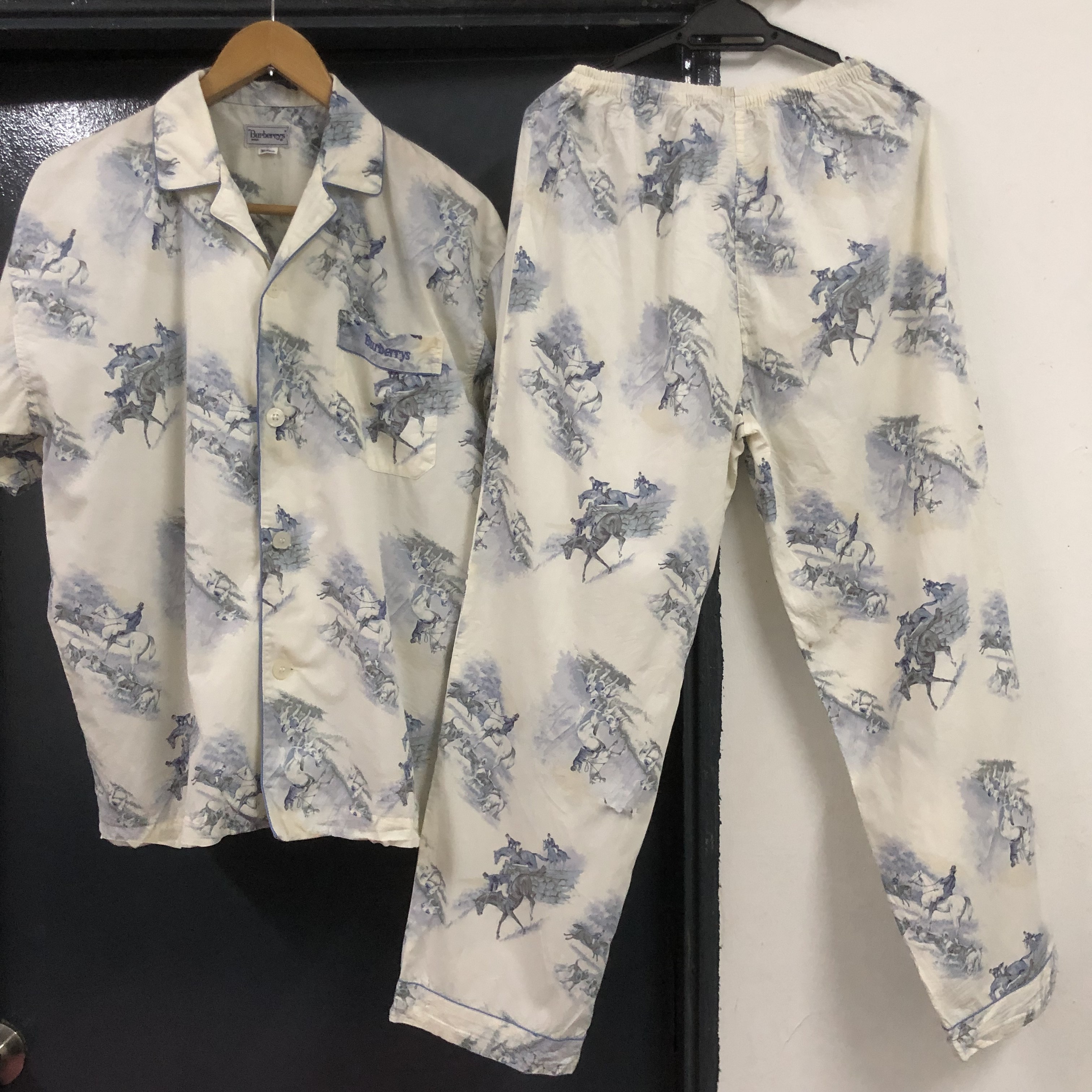 Burberry Prorsum - rare authentic one set vintage burberrys sleepwear - 1