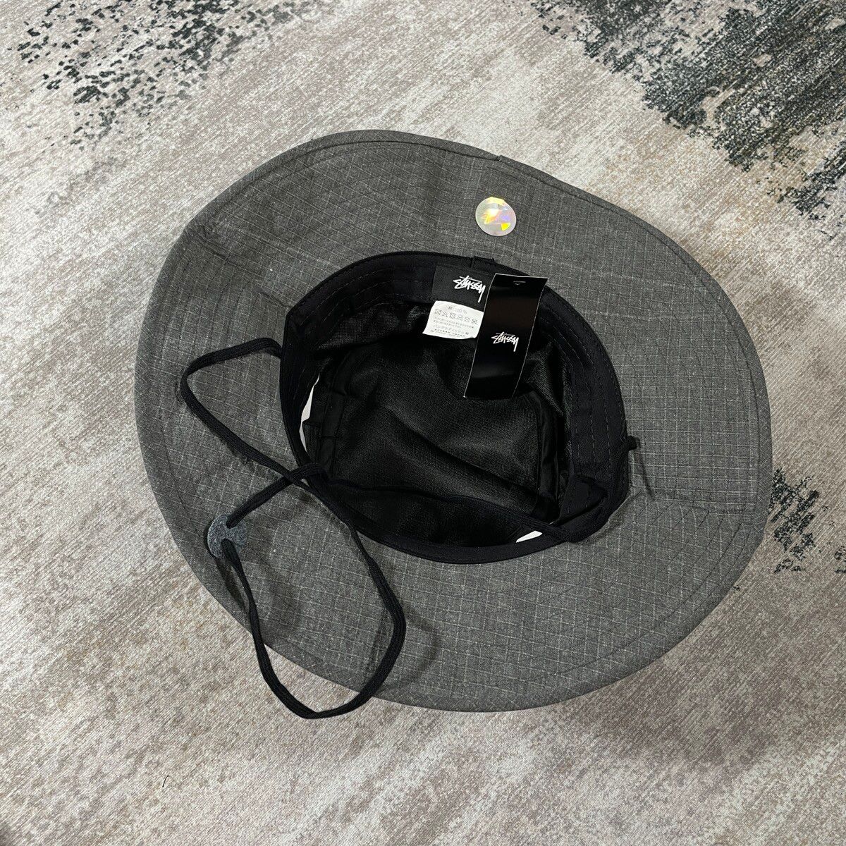 STUSSY WASHED BOONIE HAT // LXL - 5