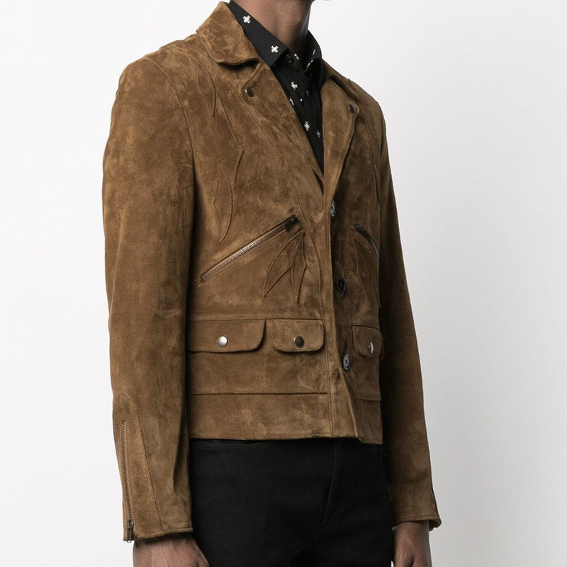 Saint Laurent Suede Western Leather Jacket - 1