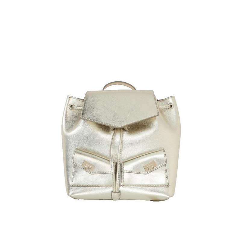 FERRAGAMO Mini Gold Leather Bag New & Authentic - 1