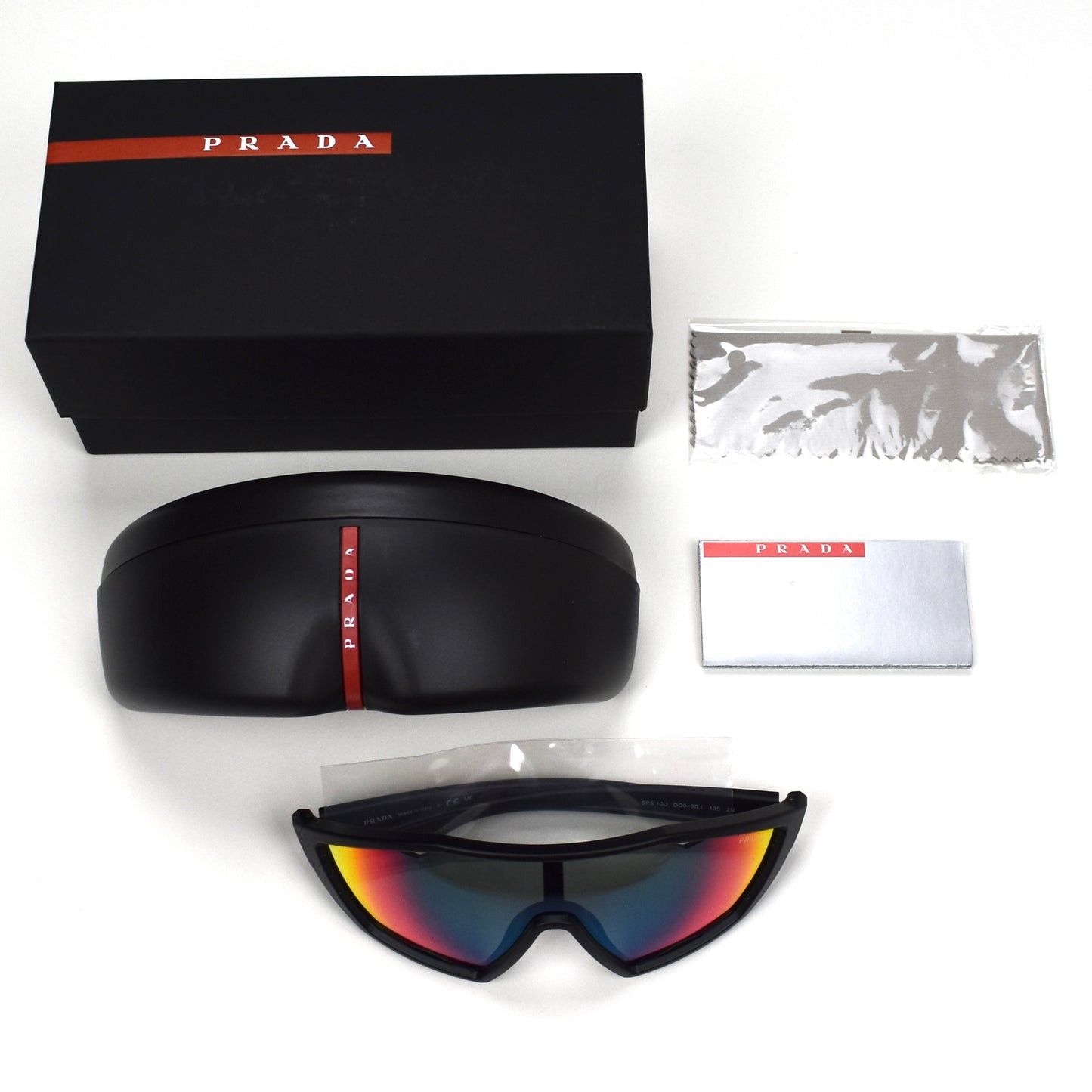 Prada PS 10US Sport Sunglasses Linea Rossa Black - 2