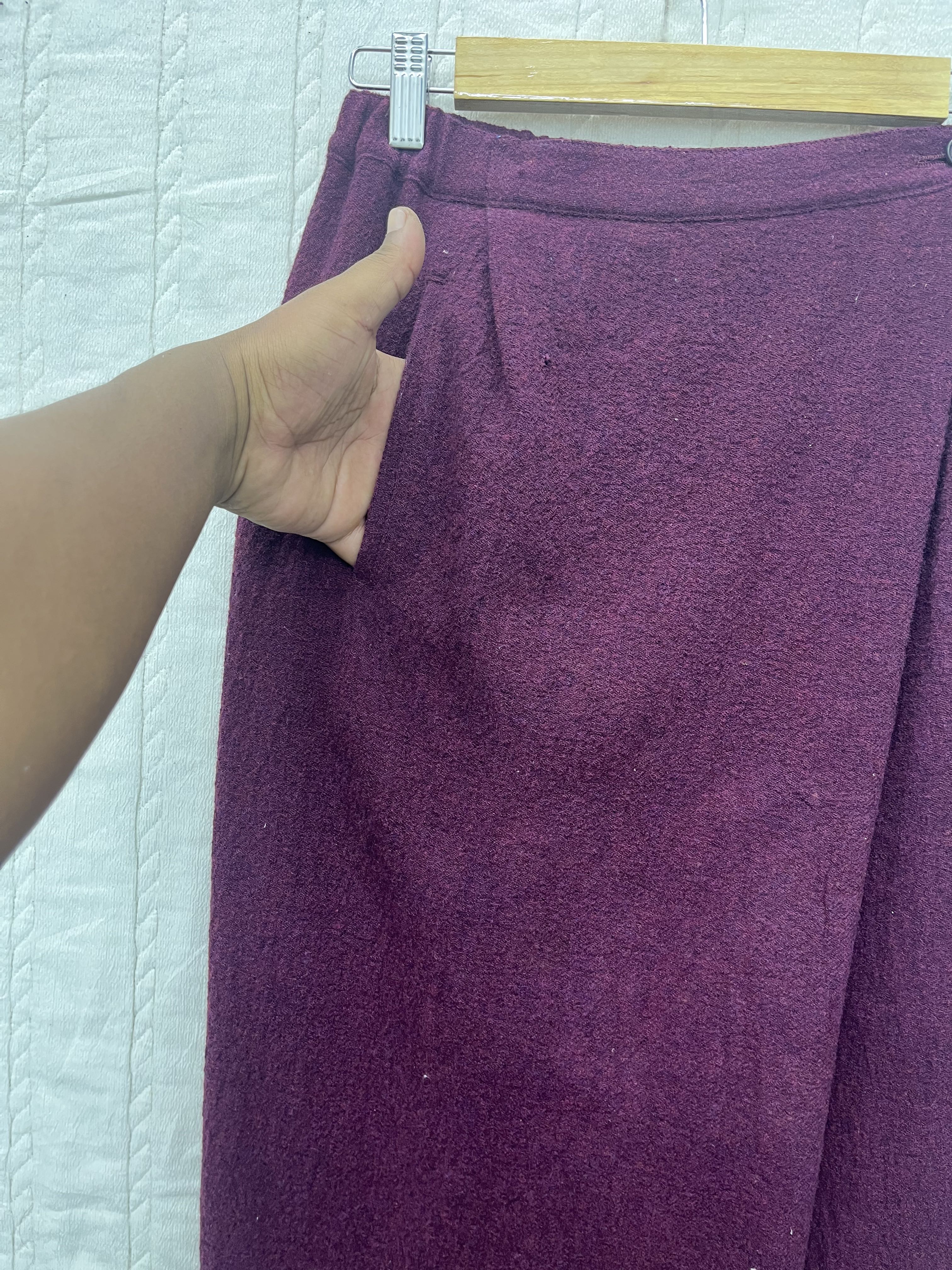 VTG ISSEY MIYAKE PLANTATION WOOL MAXI SKIRT - 3