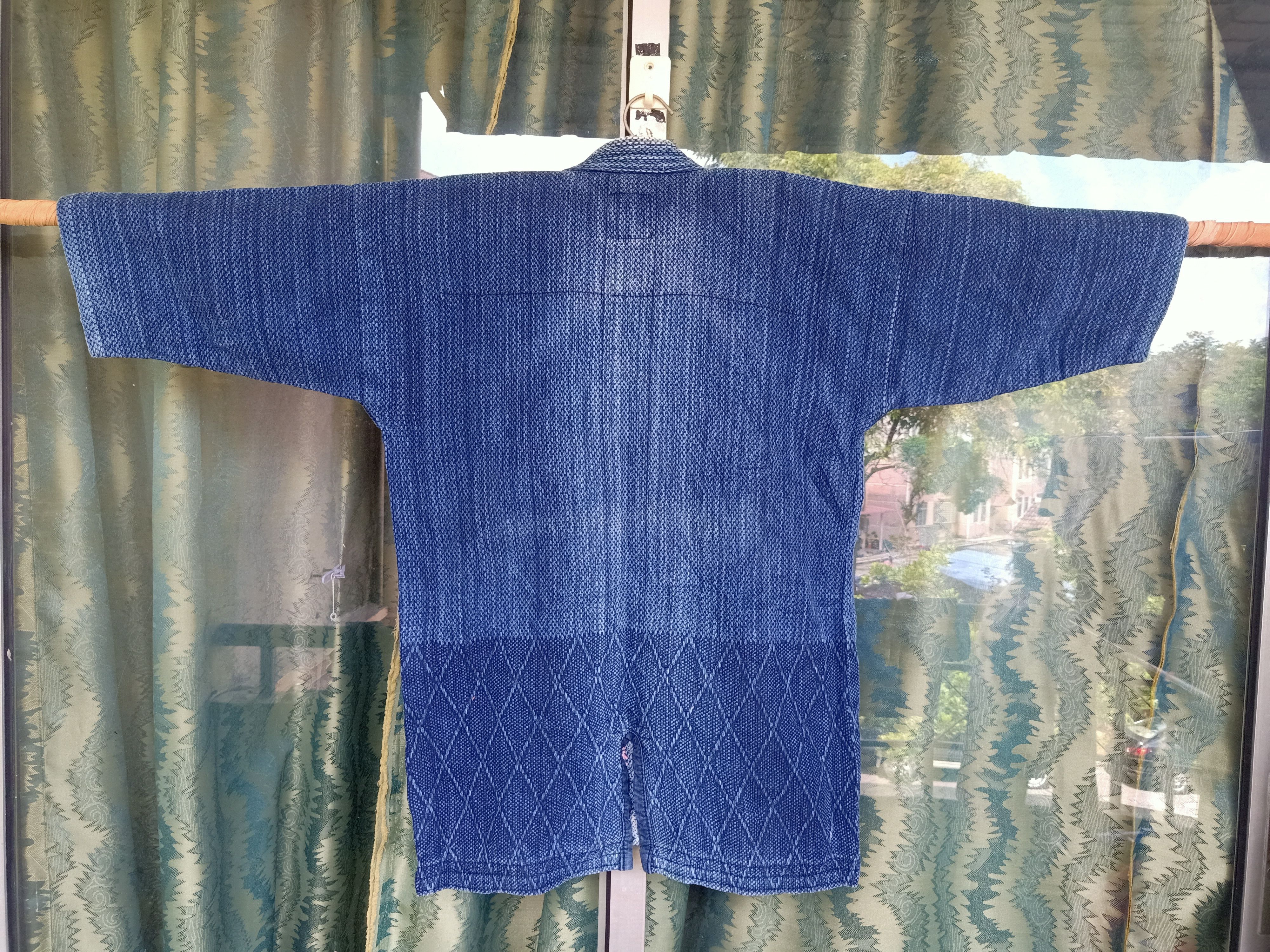 Cardigan - Kimono Indigo Hana Boro Jacket - 2