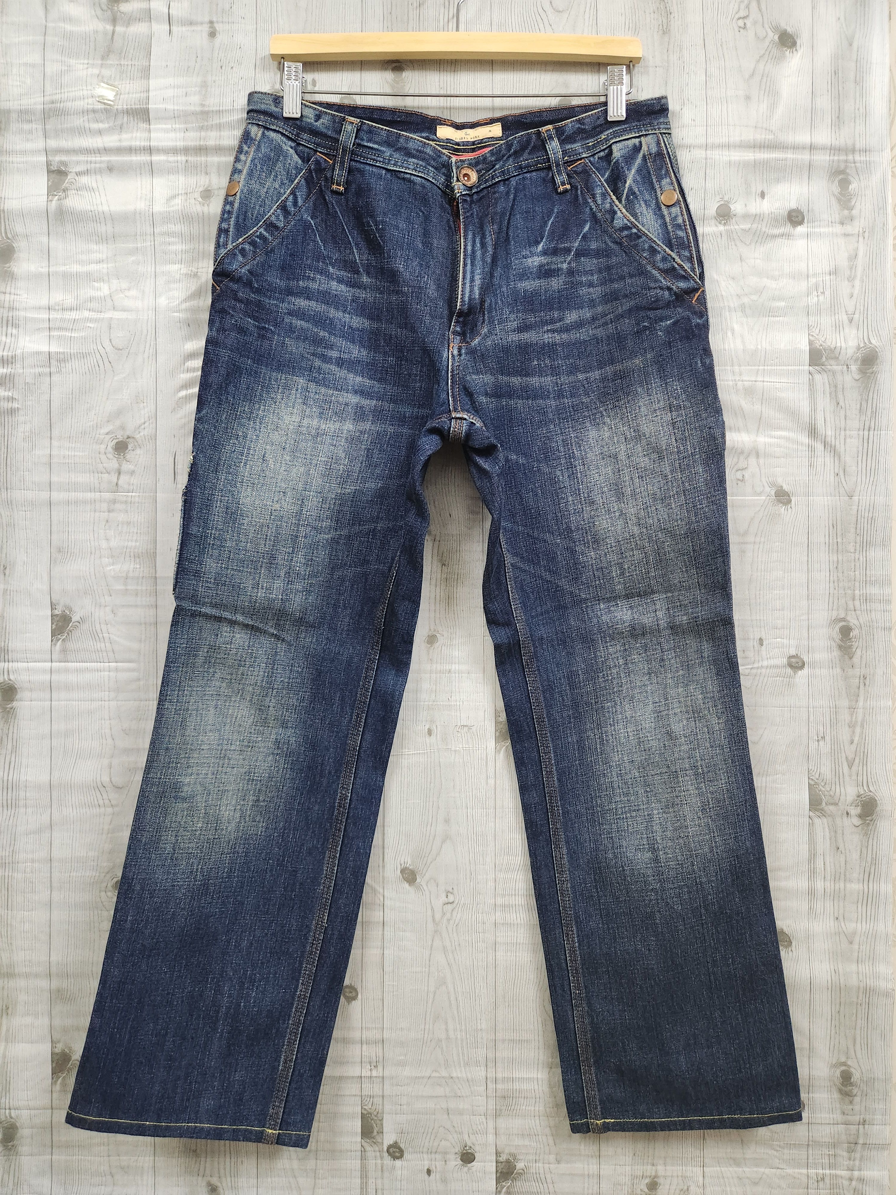 Global Work Denim Four Front Pockets Japanese Indigo Jeans - 1