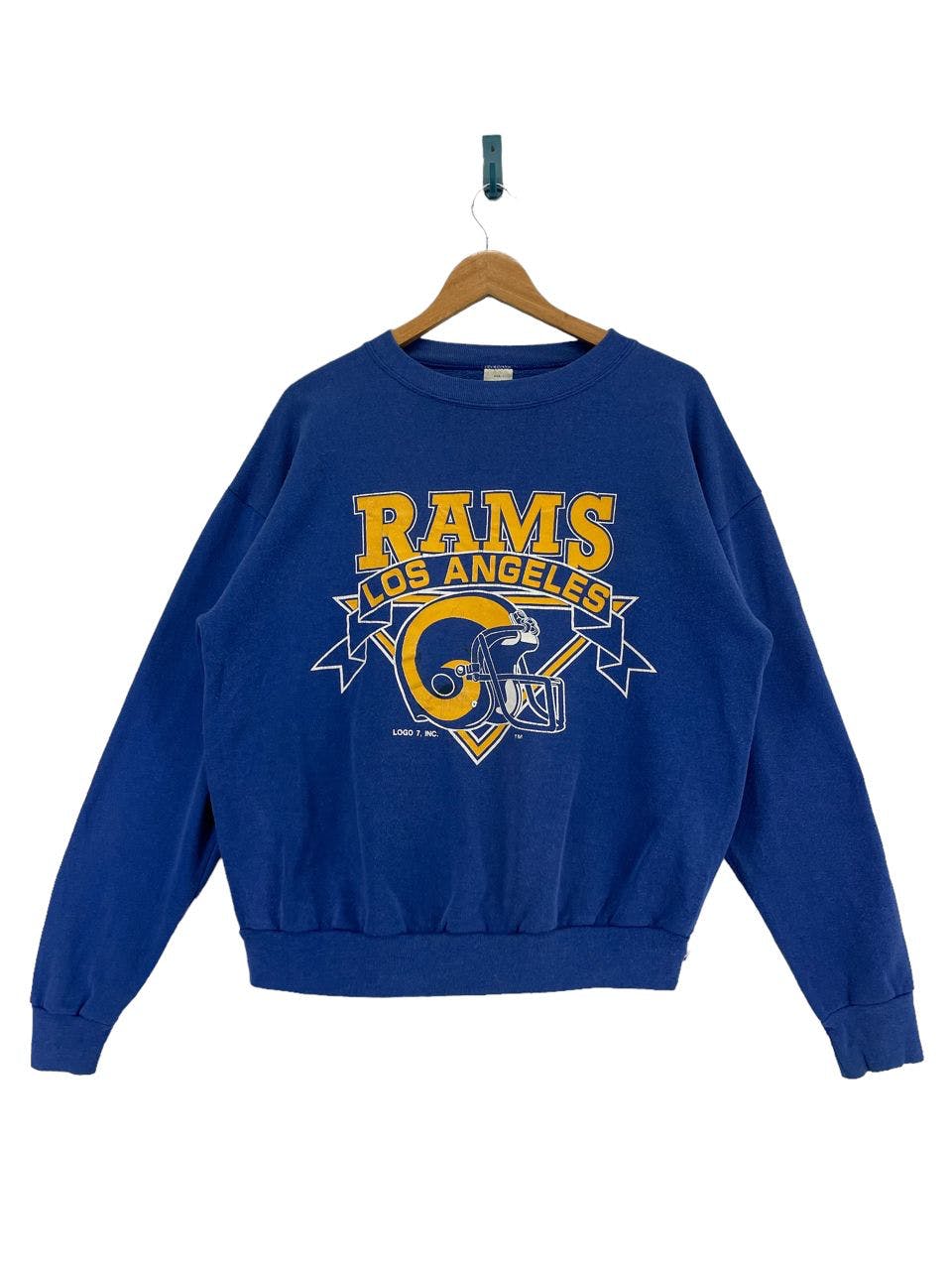 Vintage RAMS Los Angeles Logo 7 Big Logo Sweatshirt - 1