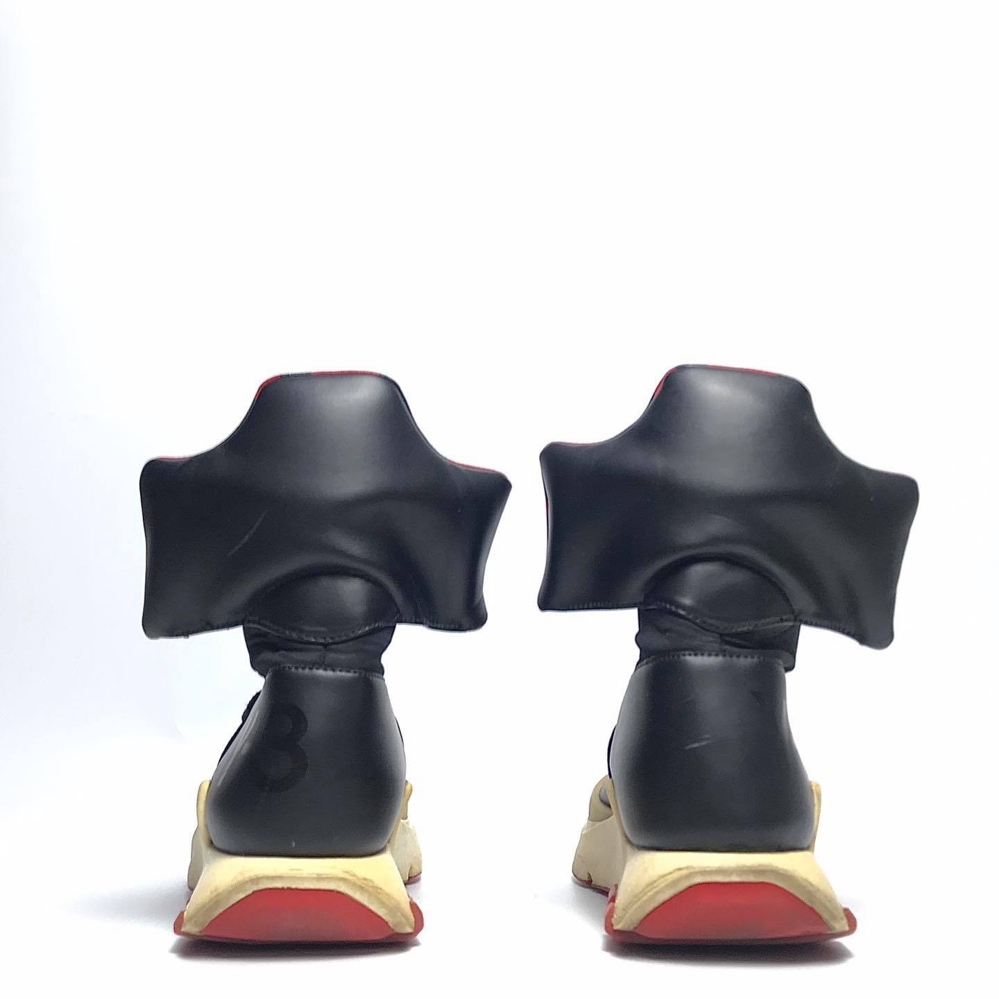S/S 16 "Noci" 0003 limited zip-front leather high-top sneakers - 2