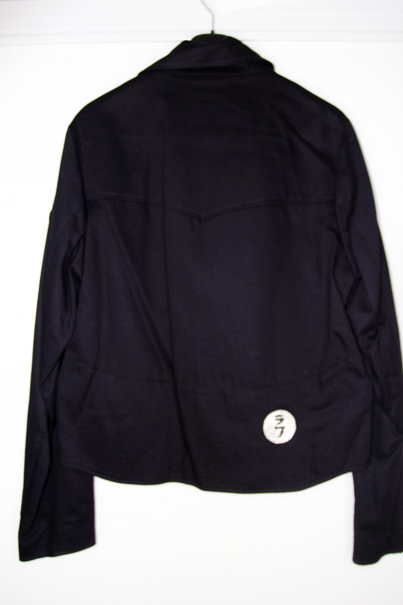 SS15 RAF SIMONS PERFECTO DARK NAVY BIKER JACKET 50 - 3