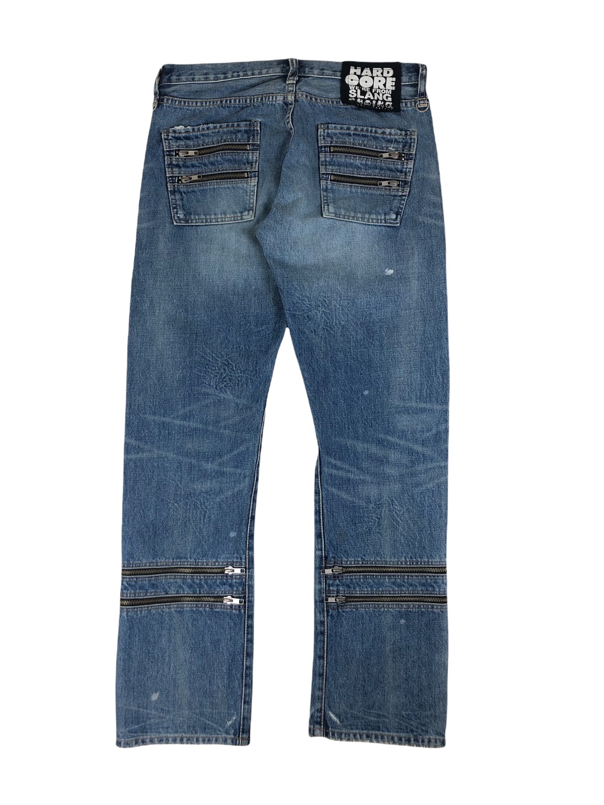 1990s RNA Multi zipper Seditionaries Punk Style Jeans - 7