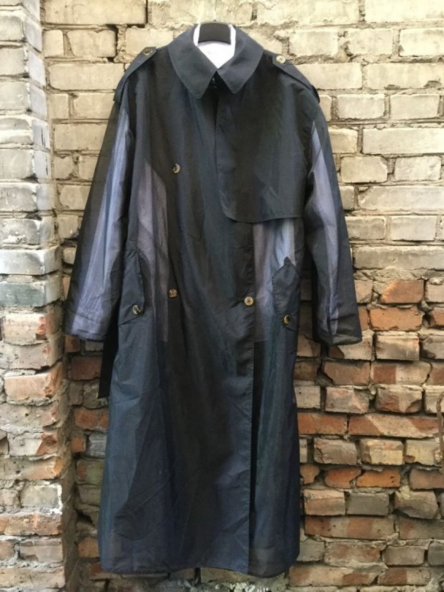 GRAIL 1987 MMM x JPG transparent trench coat - 4