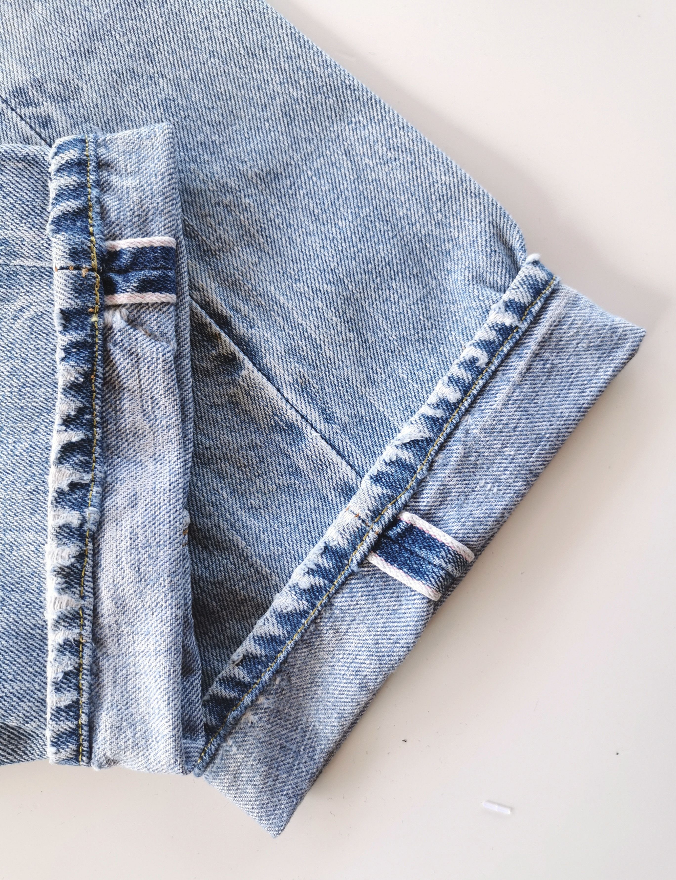 80s Vintage Levis Button 6 Lot 501 Selvedge Distressed Jeans - 5