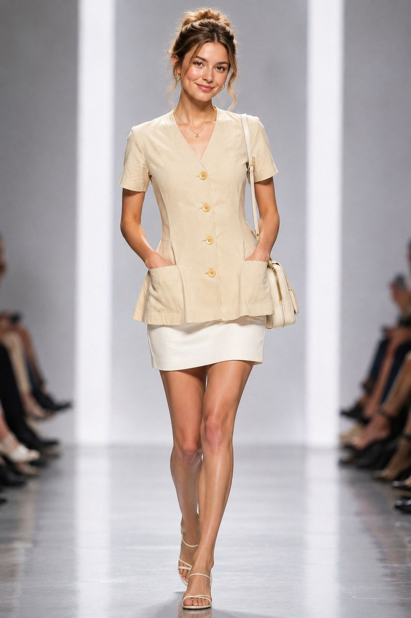 🔥ARCHIVE🔥Celine Paris Button Up Blazer Tailored Waist - 1