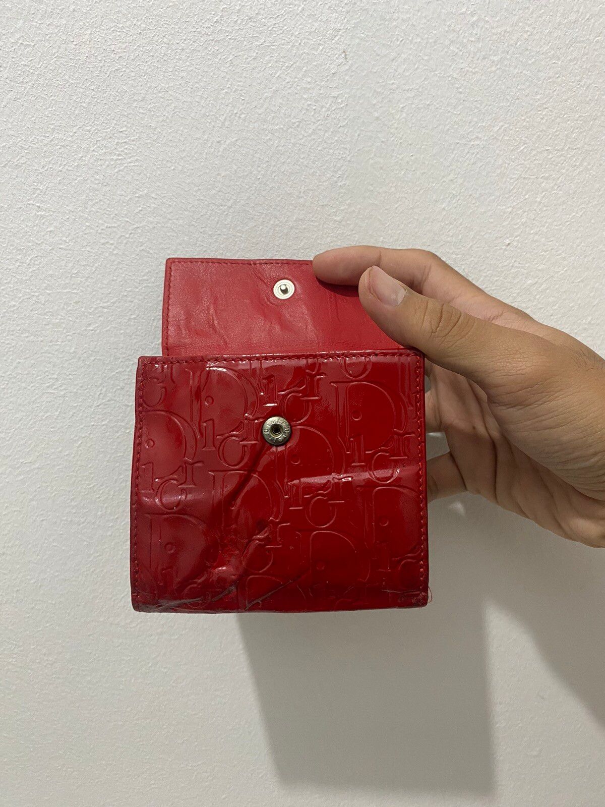 Christian Dior Monogram Patent Leather Small Bi-fold Wallet - 5