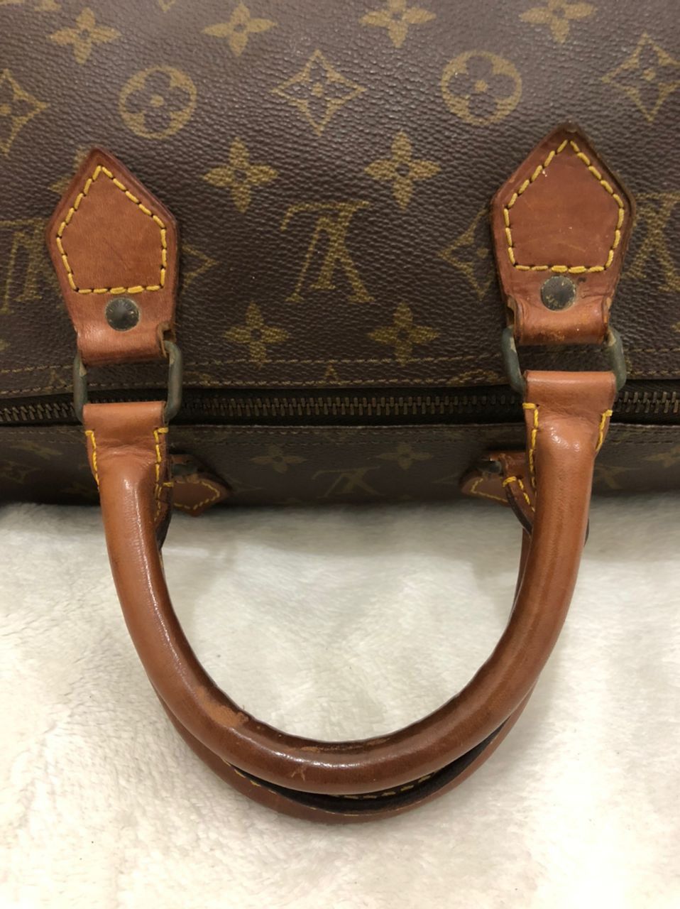Authentic Vintage Louis Vuitton Monogram Speedy 40 Handbag - 12