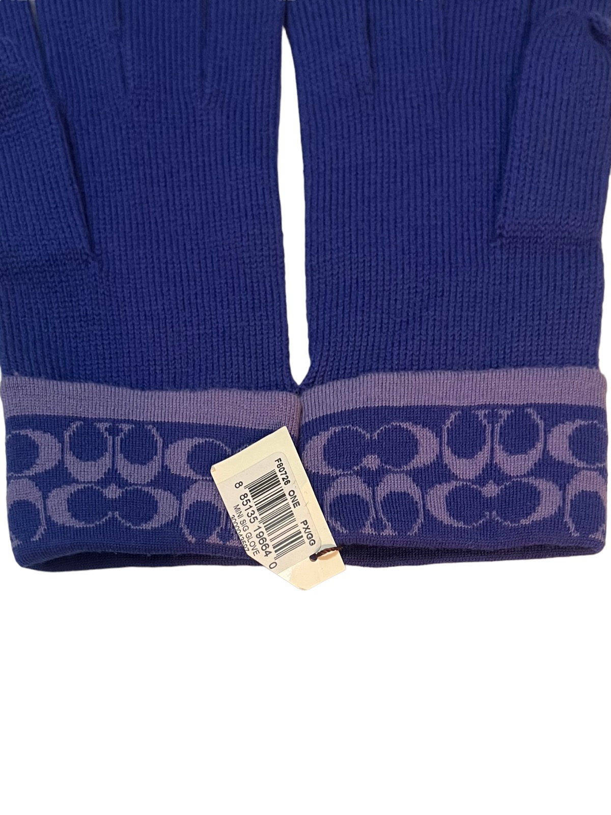 Coach - COACH ( NEW OLD STOCK ) (NOS) SIGNATURE KNIT TECH GLOVES - 7