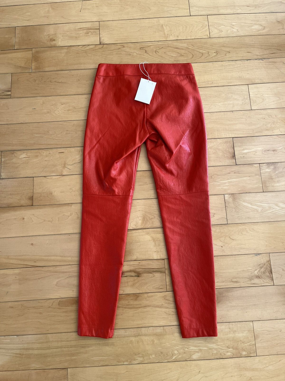 NWT - Givenchy Skinny Calfskin Leather Pants - 2