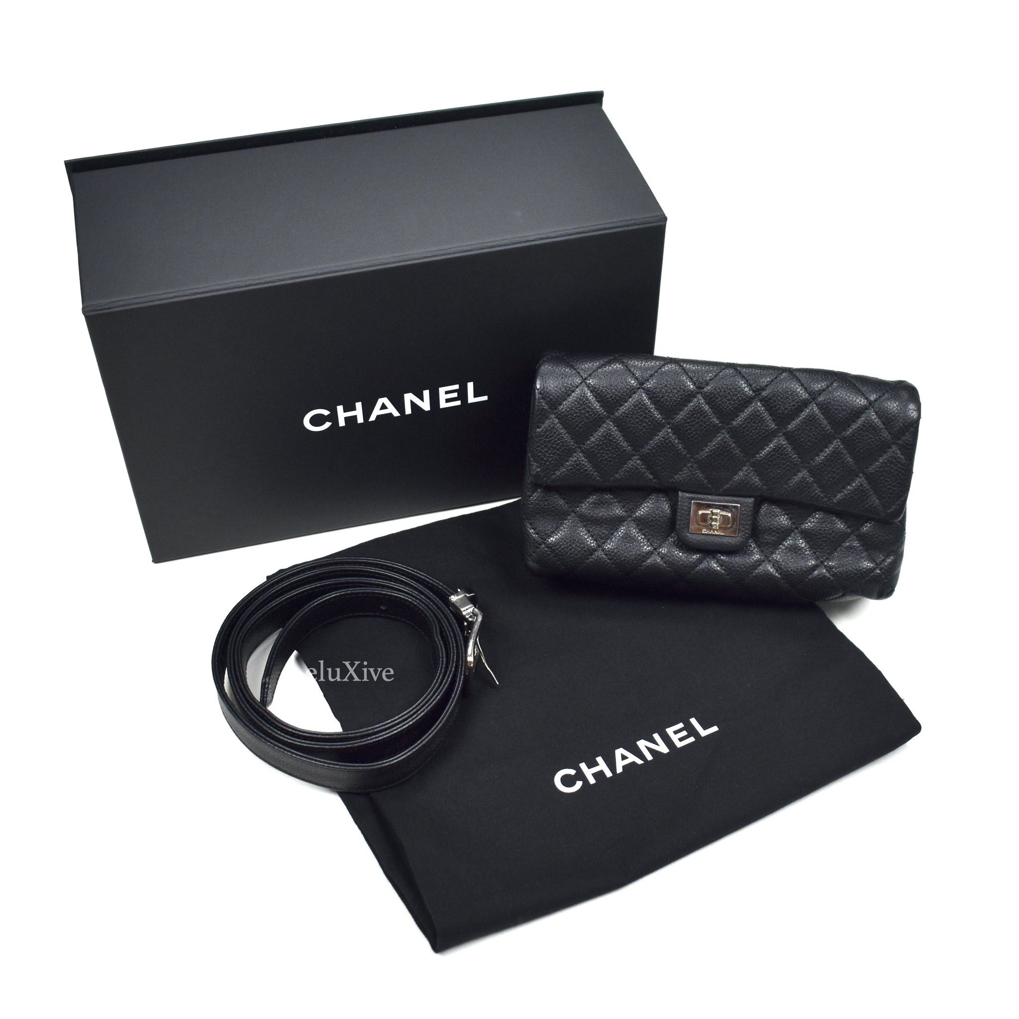 Chanel Black Quilted Leather 2.55 Reissue Uniform Belt Bag - 12