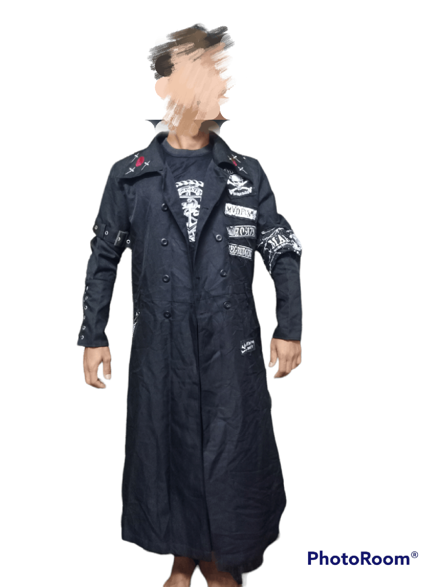 Seditionaries - assymetrical Mad Punk Acid Jazz Men seditionary Long Jacket - 2