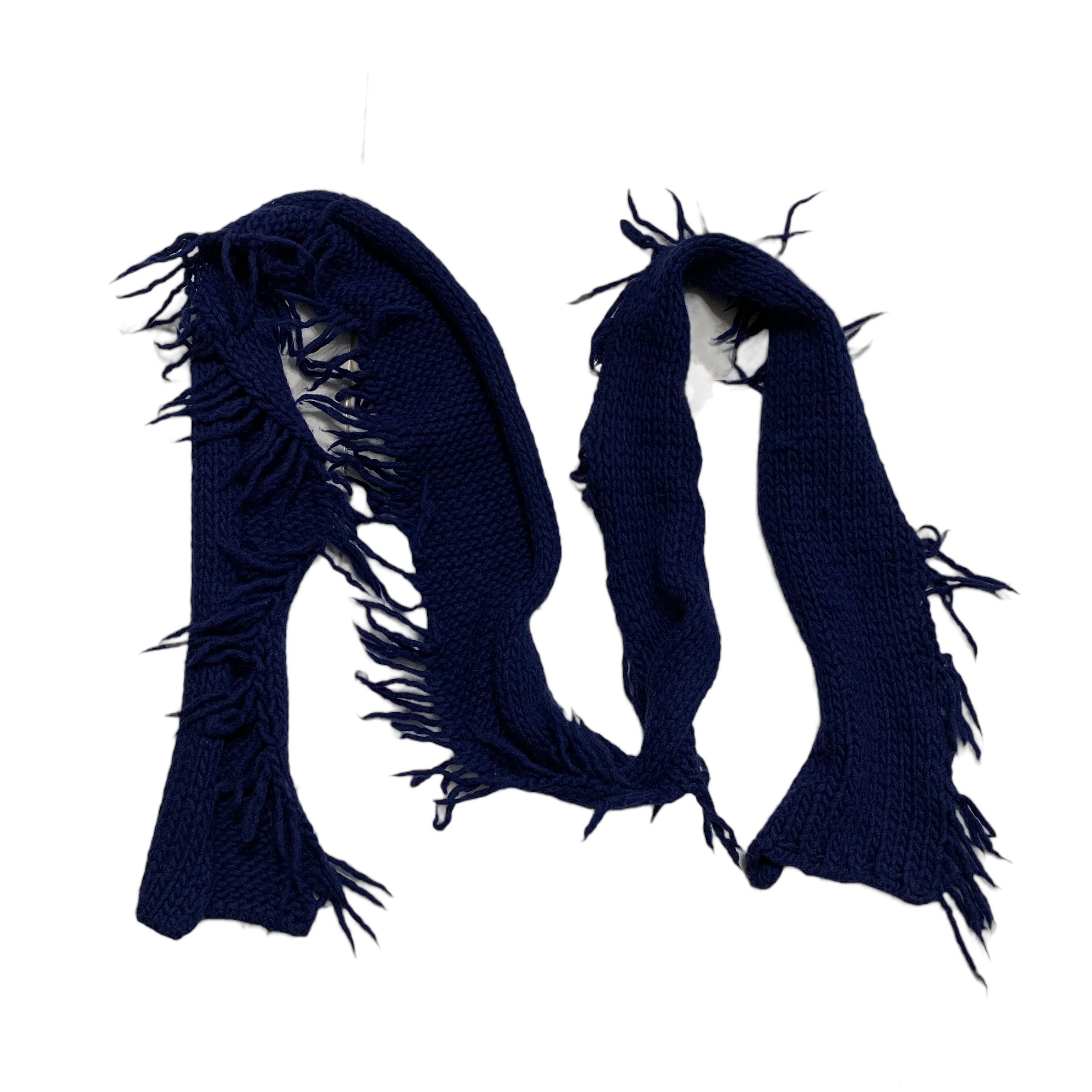 Dries Van Noten Wool Knit Muffler Scarf - 2