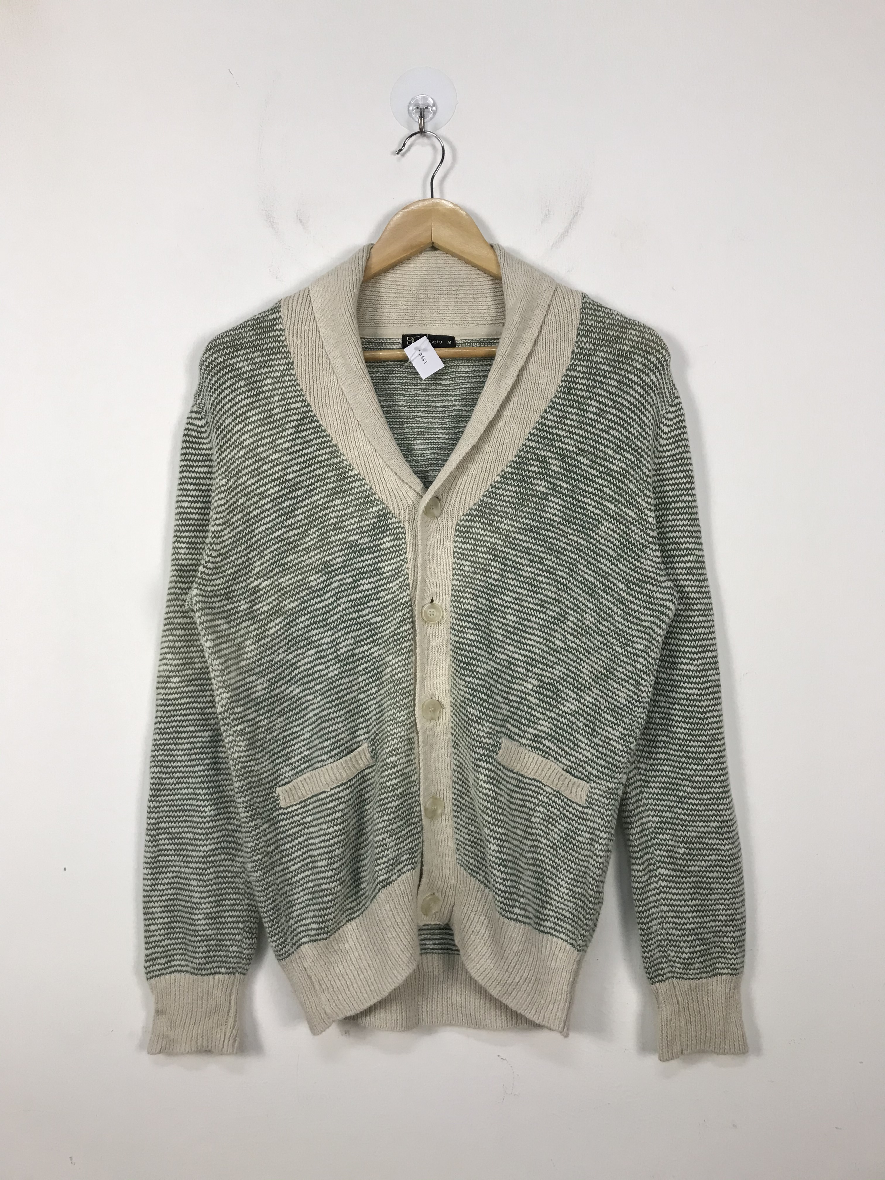 Japanese Brand - BG Japan Shawl Collar Crochet Knit Cardigan #2661 - 1