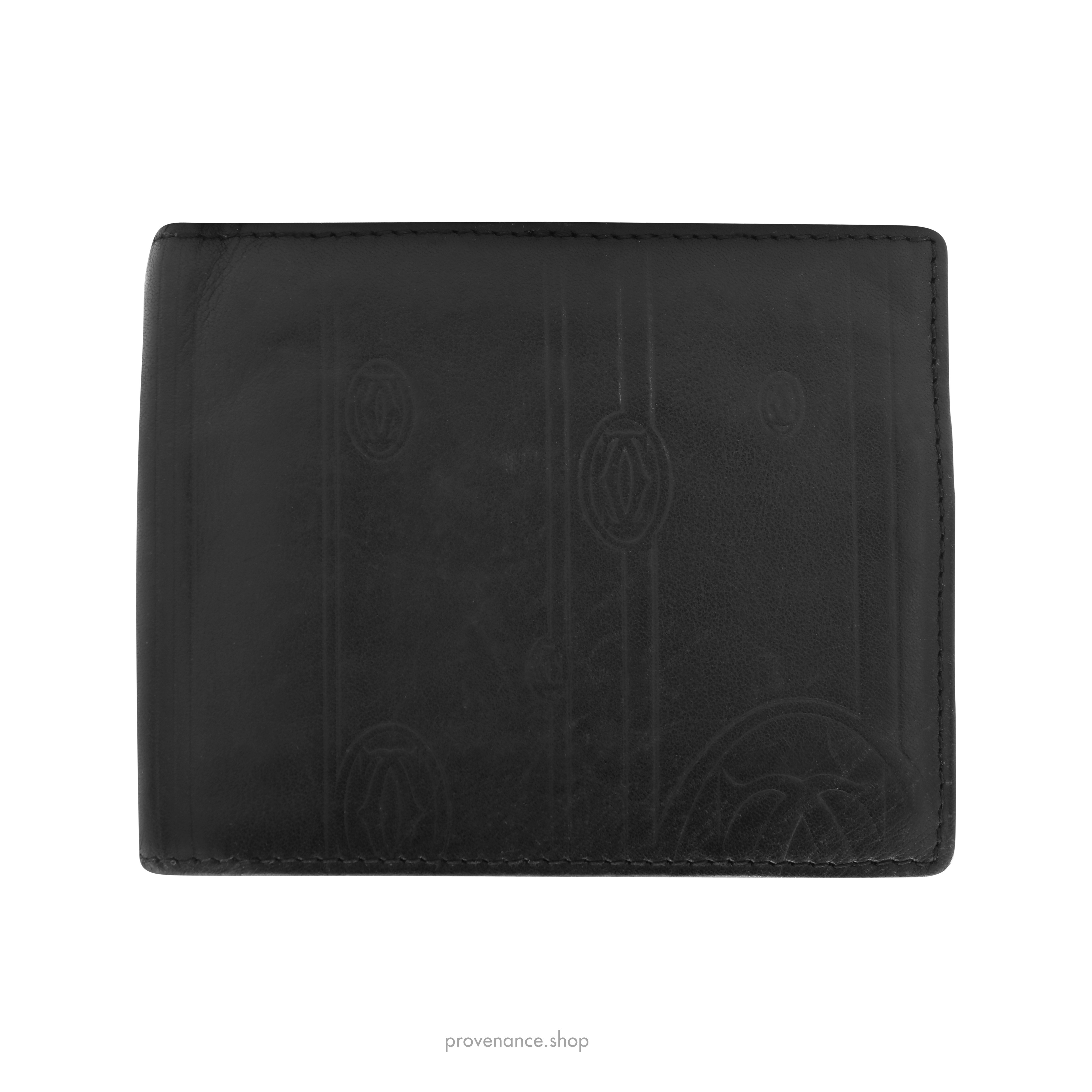 Cartier 6CC Bifold Wallet - Black Calfskin Leather - 3