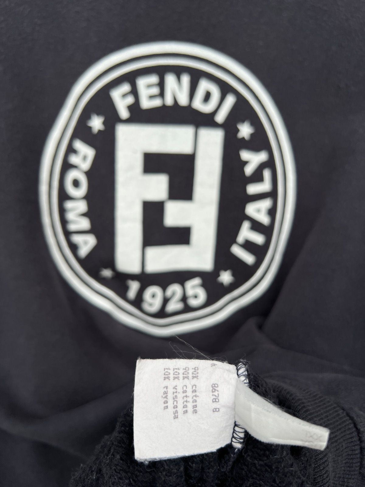 Vintage 90s Fendi Roma Italy Spell Out Baggy Sweatshirt XL - 7