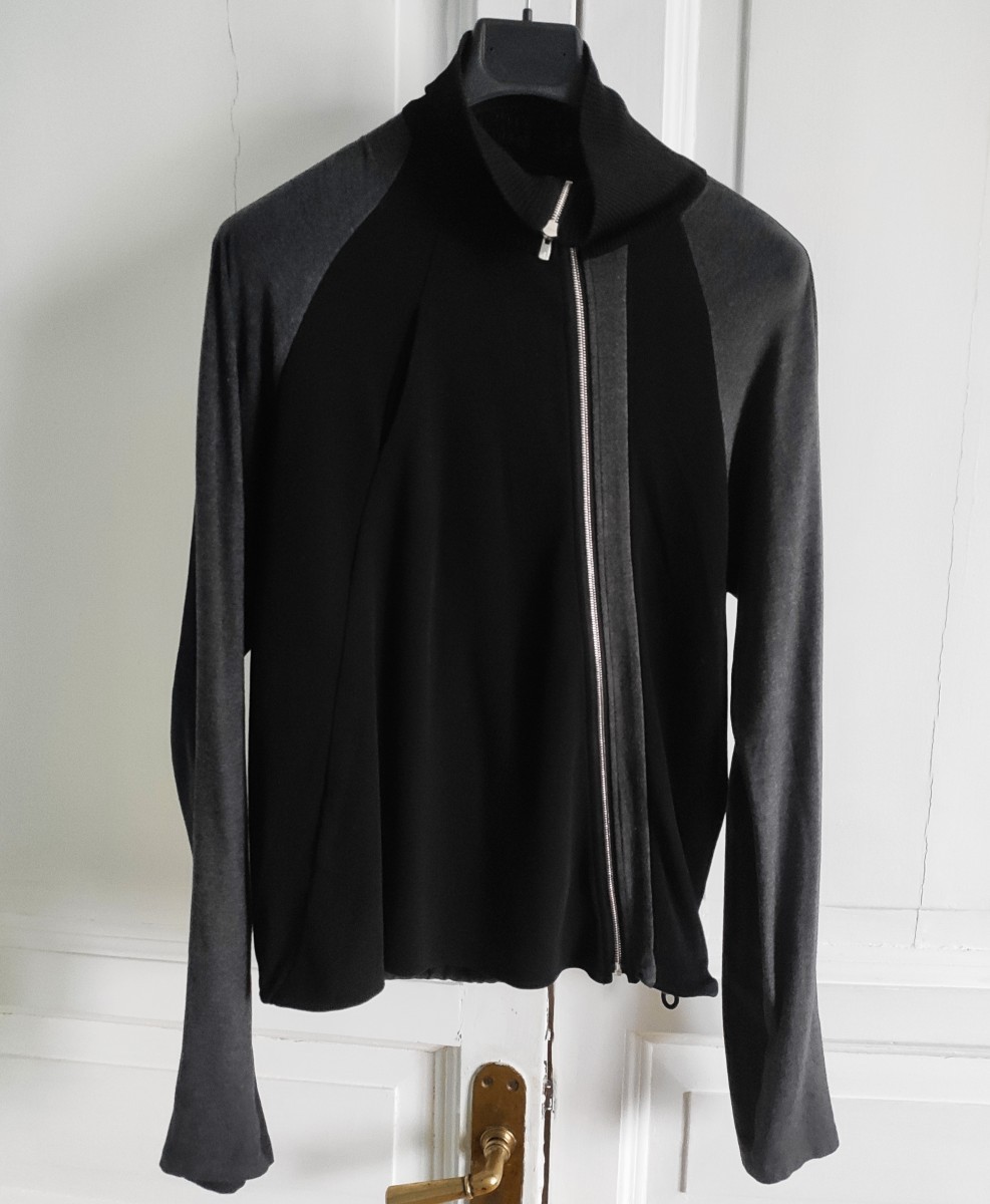 Volga Volga - Diagonal zip cardigan.Like Yohji Yamamoto or Devoa - 2