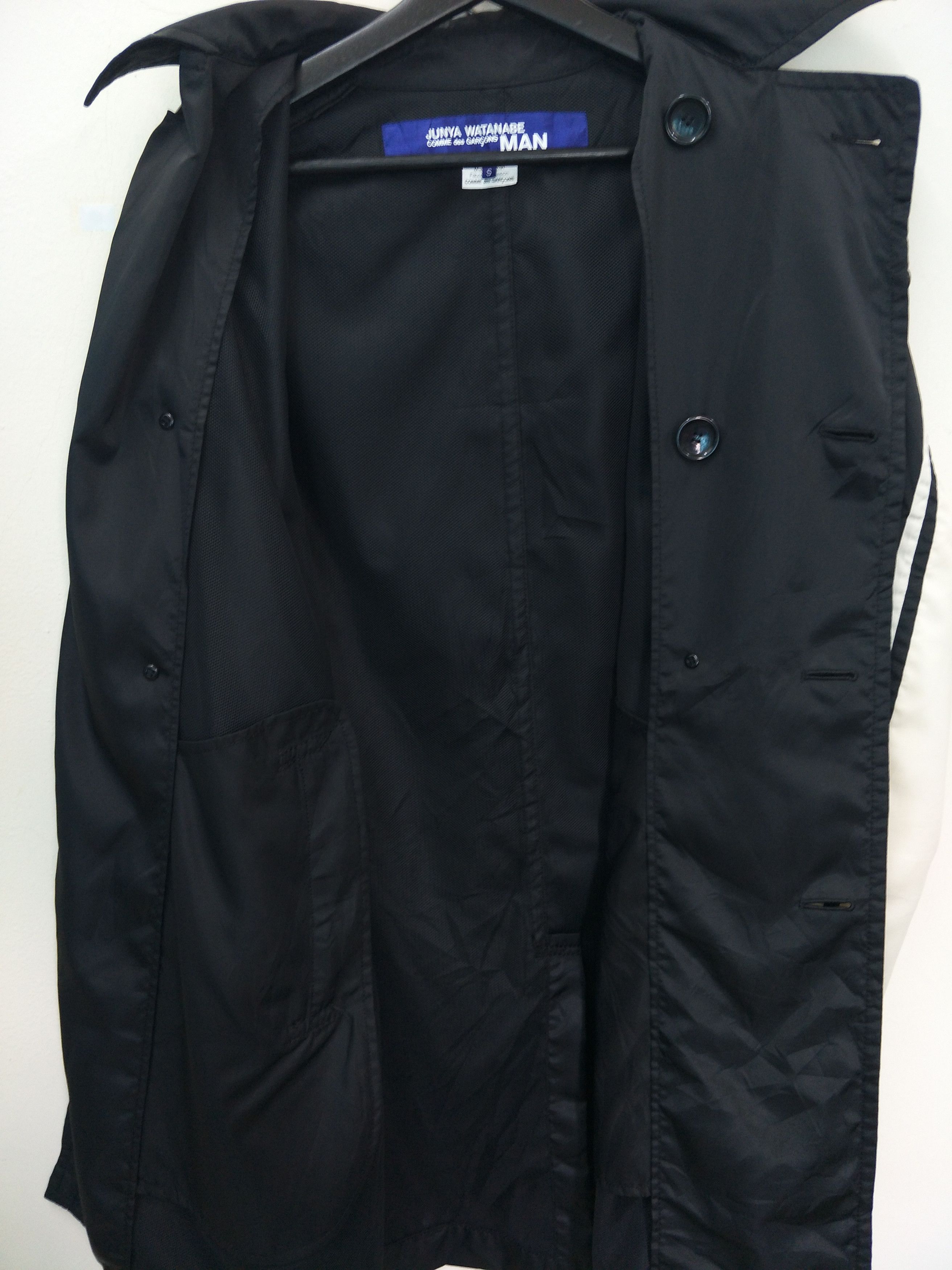 2006 Junya Watanabe Man CDG Double Breasted Nylon Coat - 6