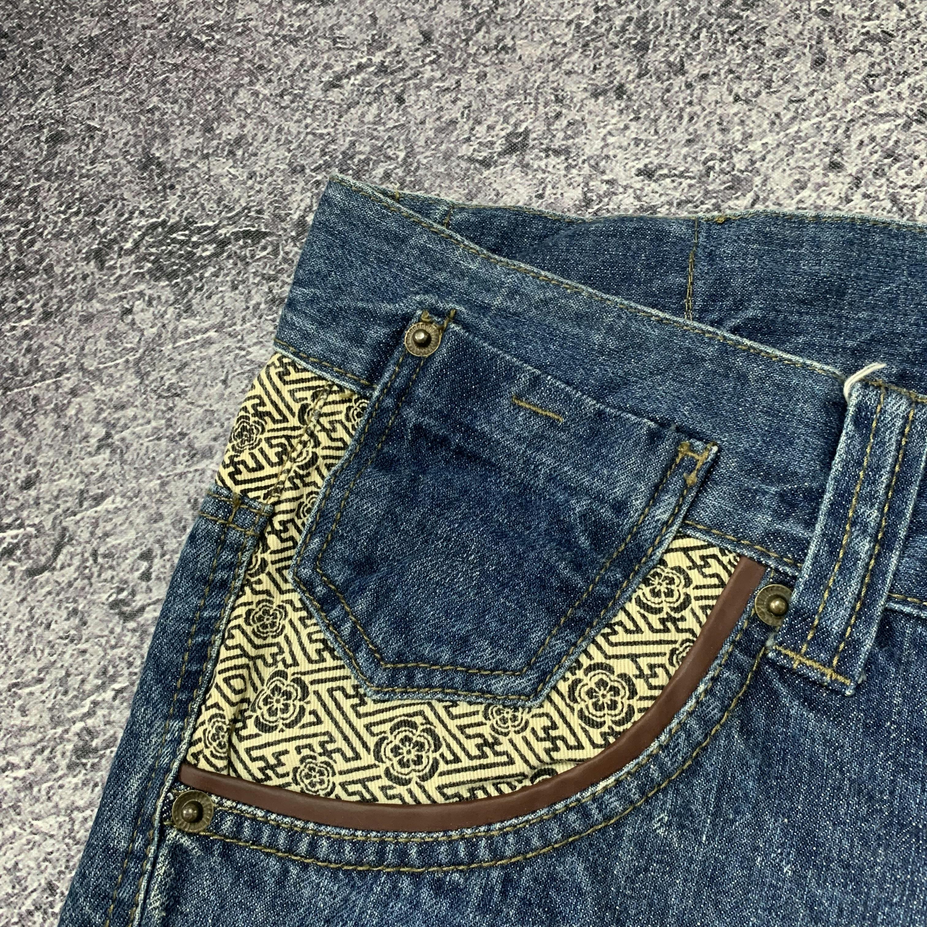 Seku Zeky Sukajan Embroidery Denim Jeans Pants - 5