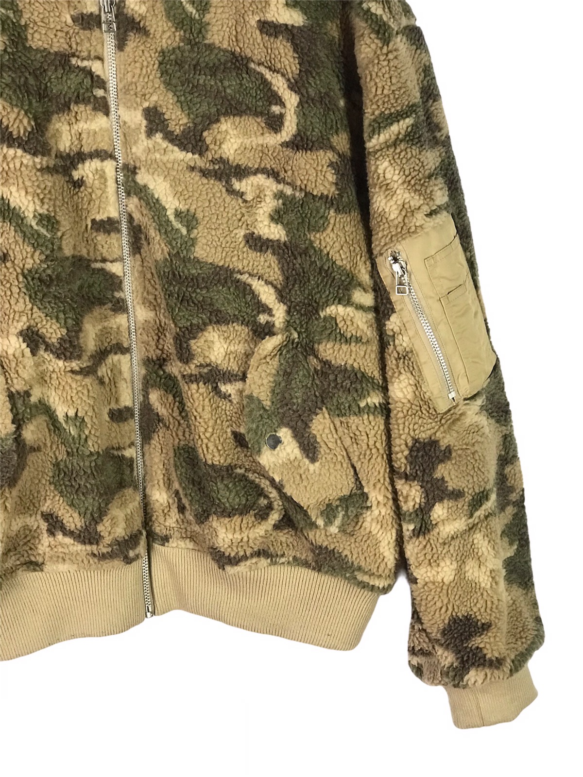 Japanese Brand - LAST CALL💥GYDA FLEECE ARMY CAMOUFLAGE BOMBER JACKET - 5