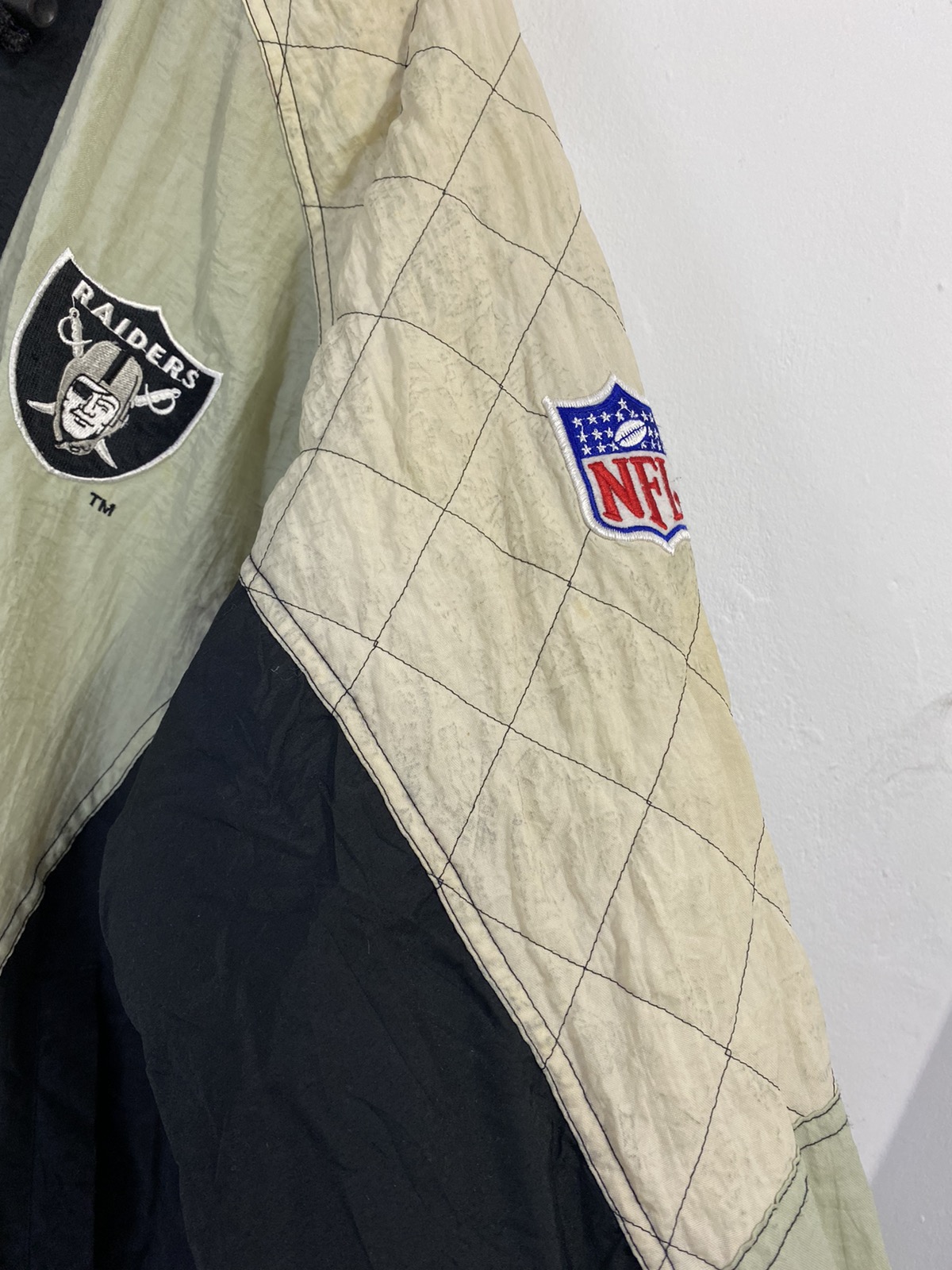 Other Designers Starter - Starter NFL Los Angeles Raiders Jacket Big Logo  Design, letto