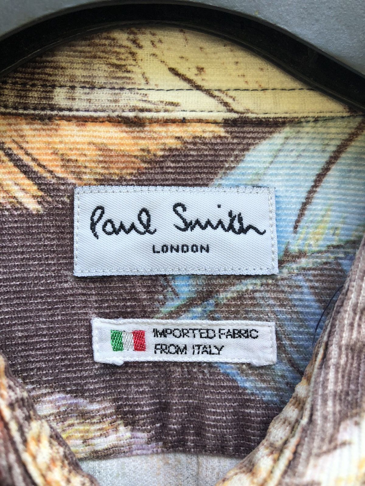 Paul Smith Corduroy Bird Feathers Fullprint Button L/S - 7