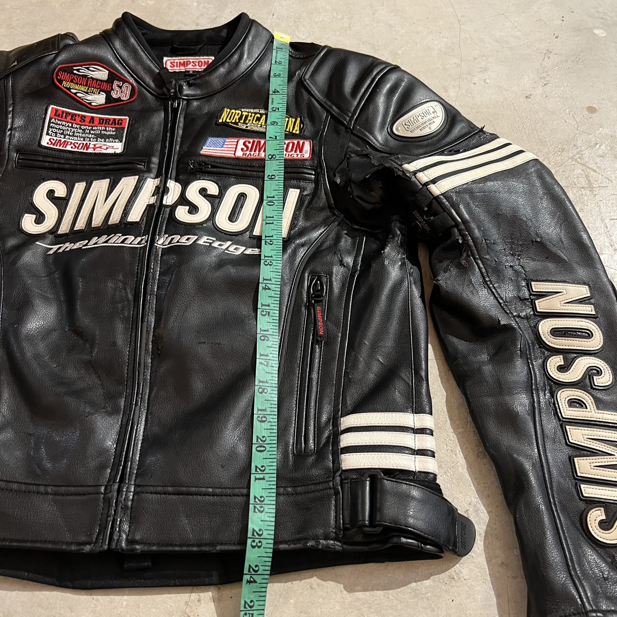 Other Designers Vintage - Vintage Simpson Racing Full Patches Leather  Jackets | usualpicks_ | REVERSIBLE