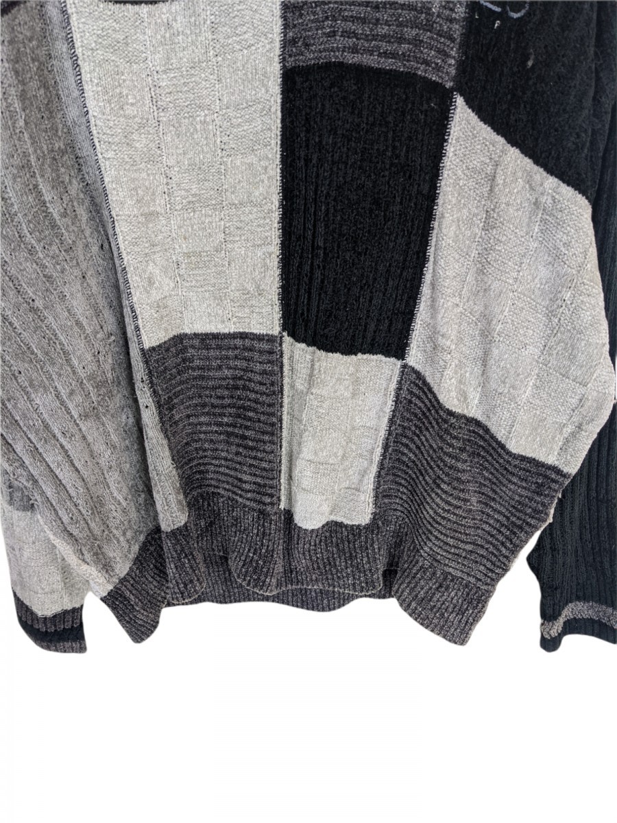 Golf Patchwork Knitwear Sweater Jacket - 5