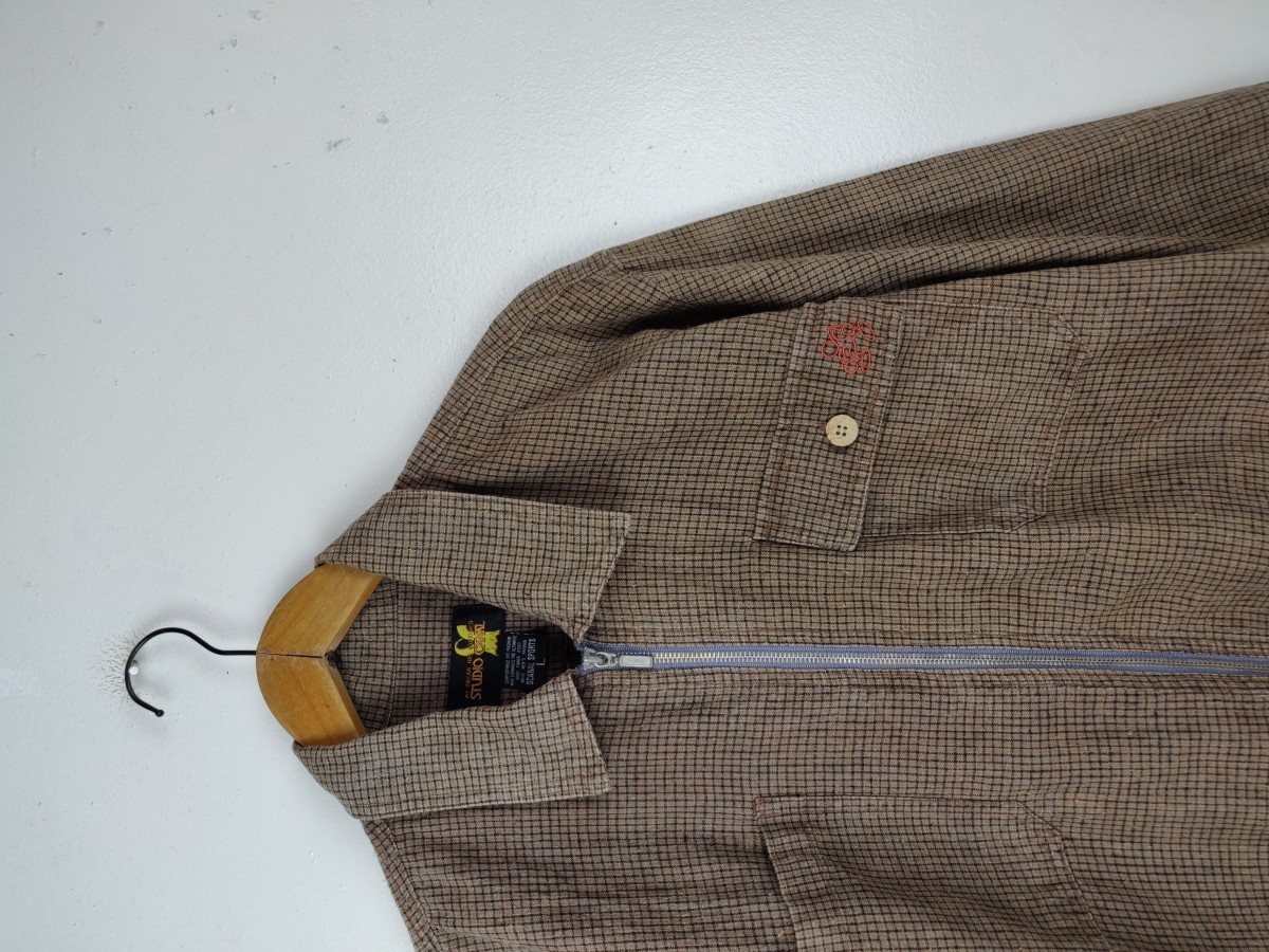 Canal New York - Studio Canal Small Checked Zipper Jacket - 5