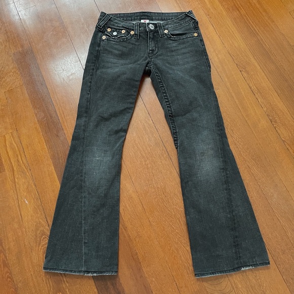 True Religion Vintage Washed Black Joey Jeans y2k - 8