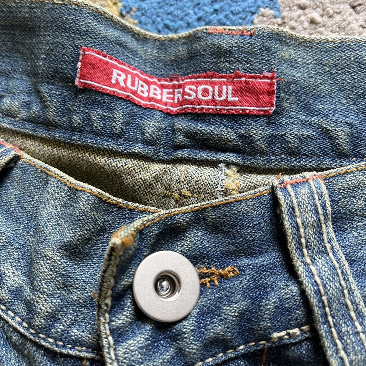 Vintage - Flare OXS Rubber Soul Mud Wash Classic Boot Cut Denim Jeans - 6