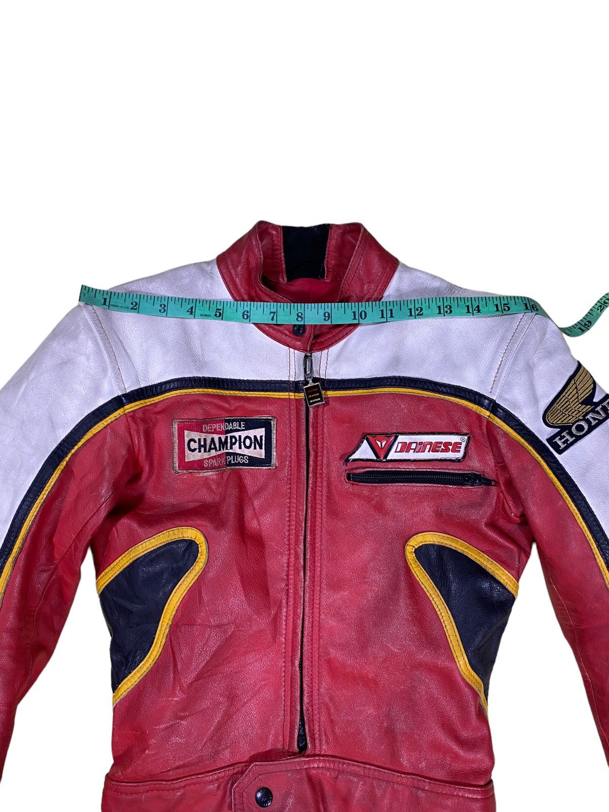 Vintage 80s Dainese Overall Riding Suit Class Leather - 24