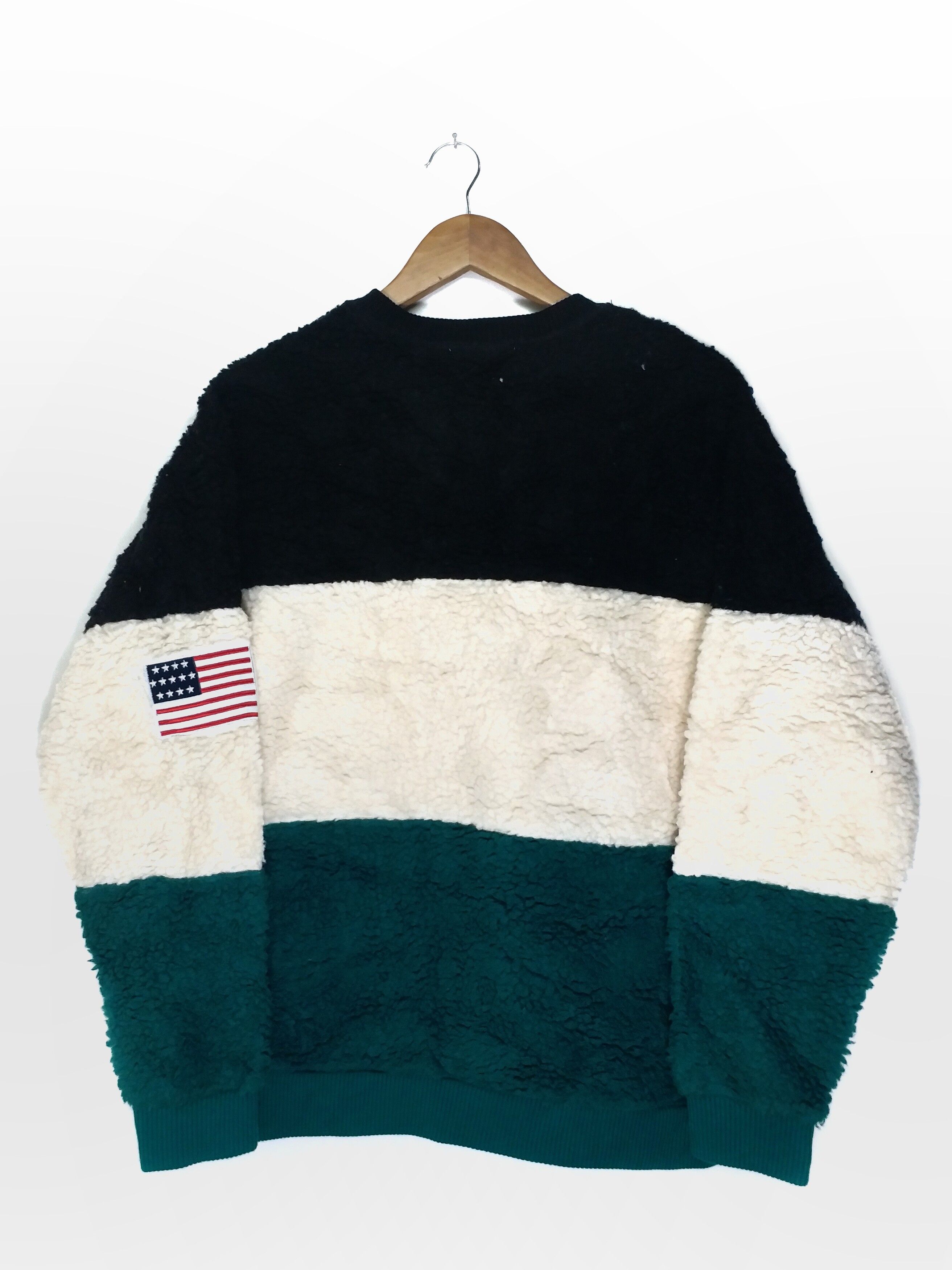 Japanese Brand - ❌DELETE ❌ Sherpa USA Big Logo Fleece Color Block by - 2